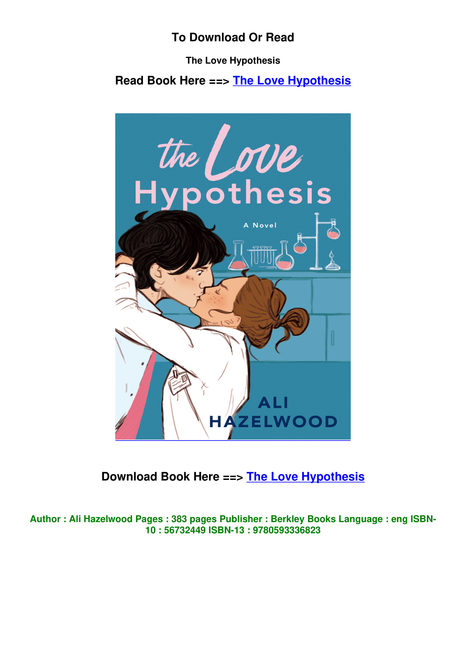 the love hypothesis pdf z library