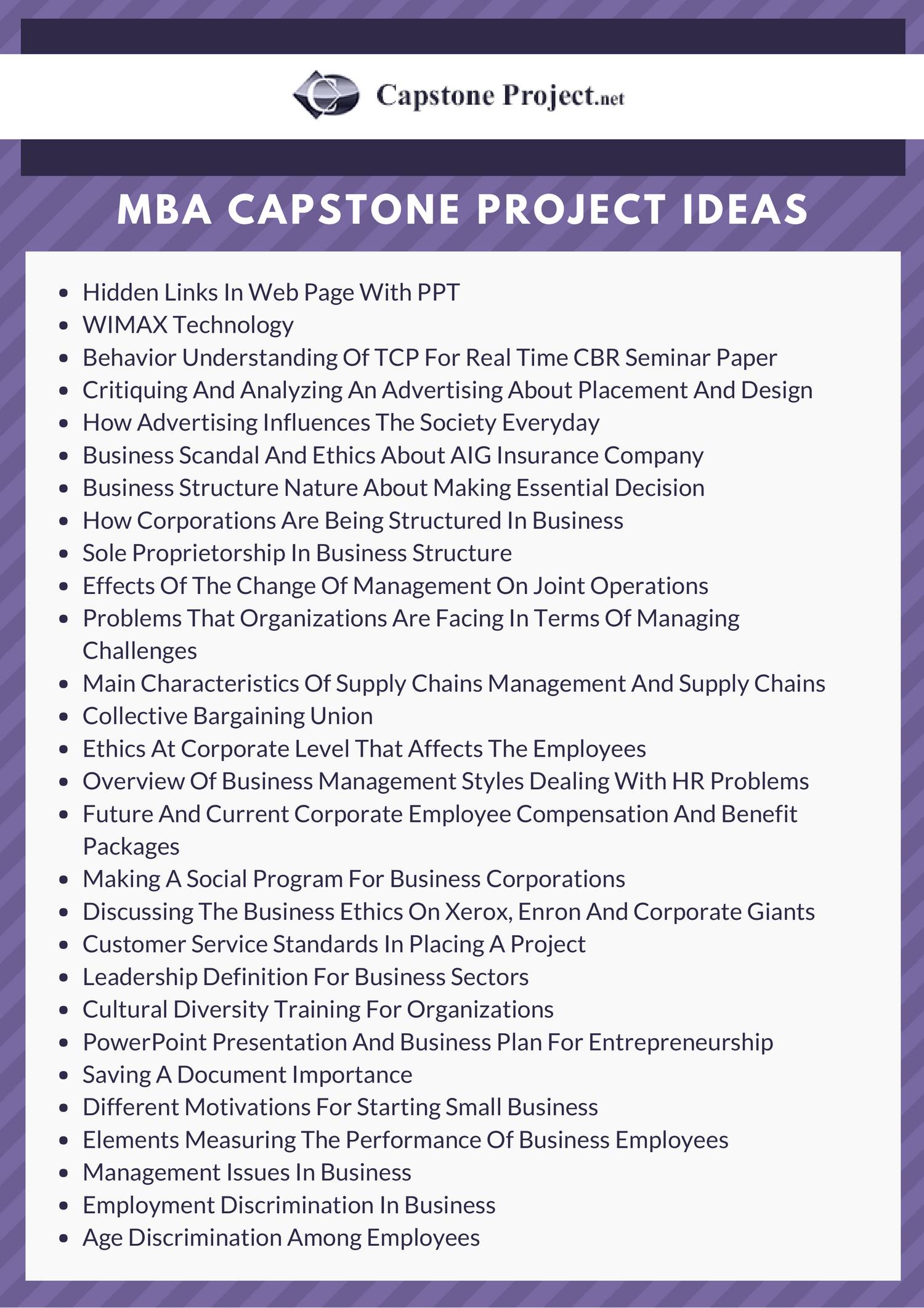 capstone paper topics