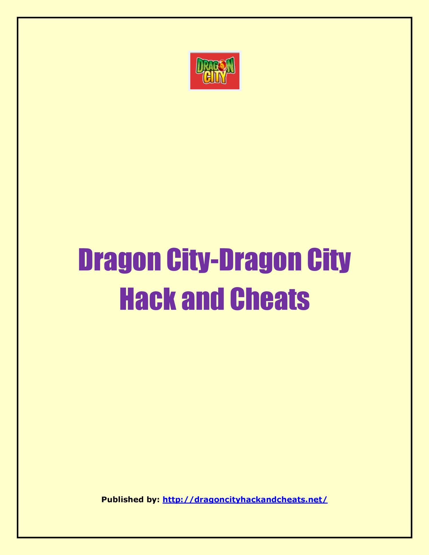 Dragon CityDragon City Hack And Cheats.pdf DocDroid