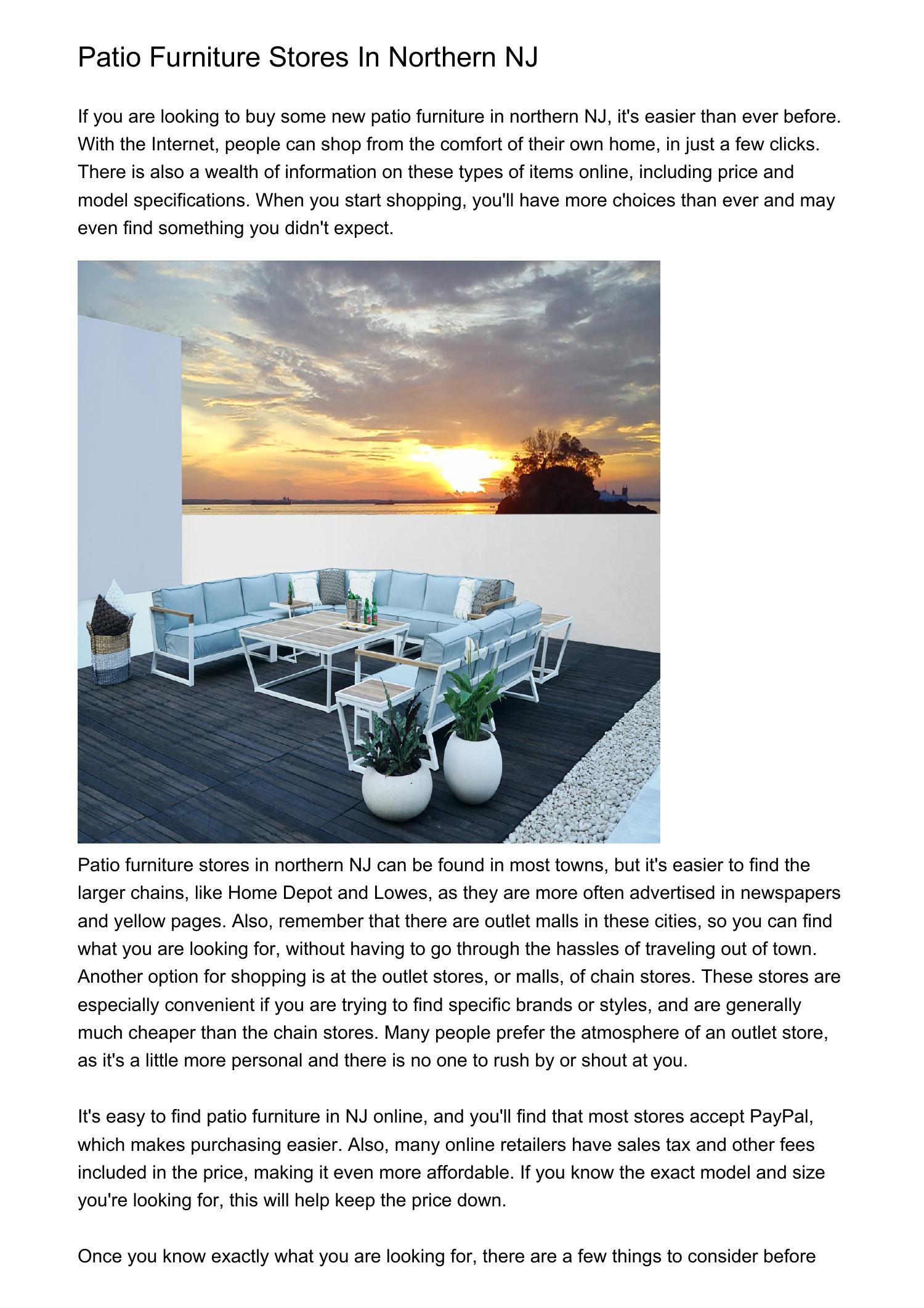 Patio Furniture Stores In Northern NJndtba.pdf.pdf DocDroid