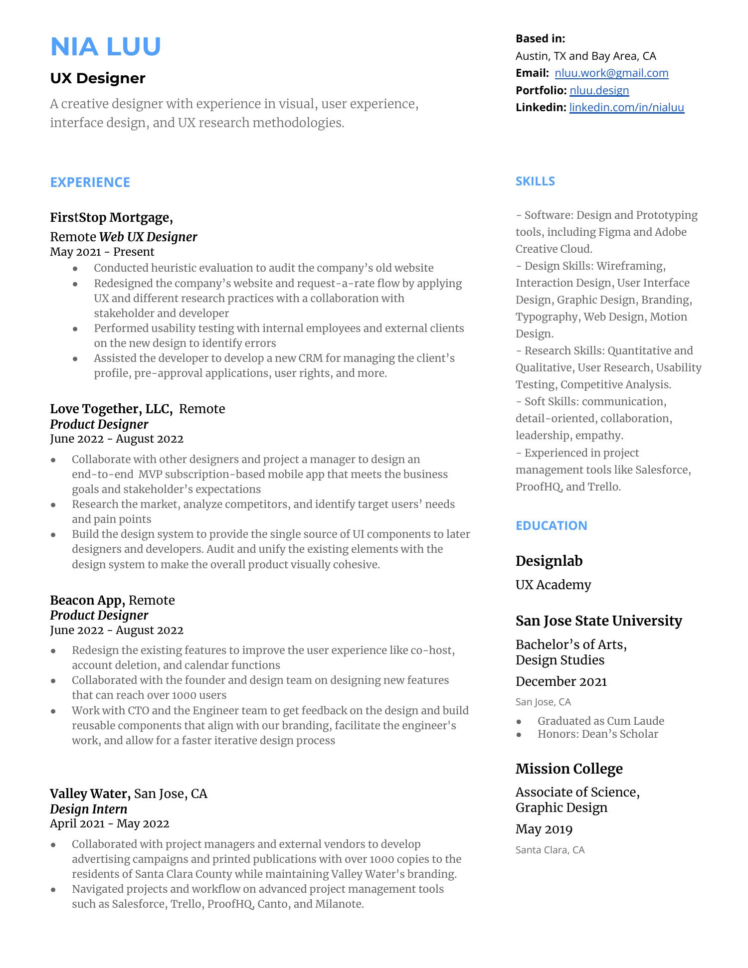 2022 Nia Luu UX resume.pdf DocDroid