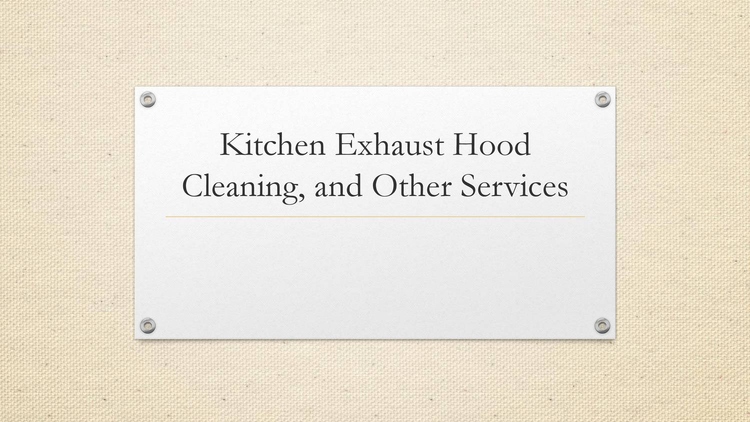 Kitchen Exhaust Hood Cleaning, and Other Services.pptx DocDroid