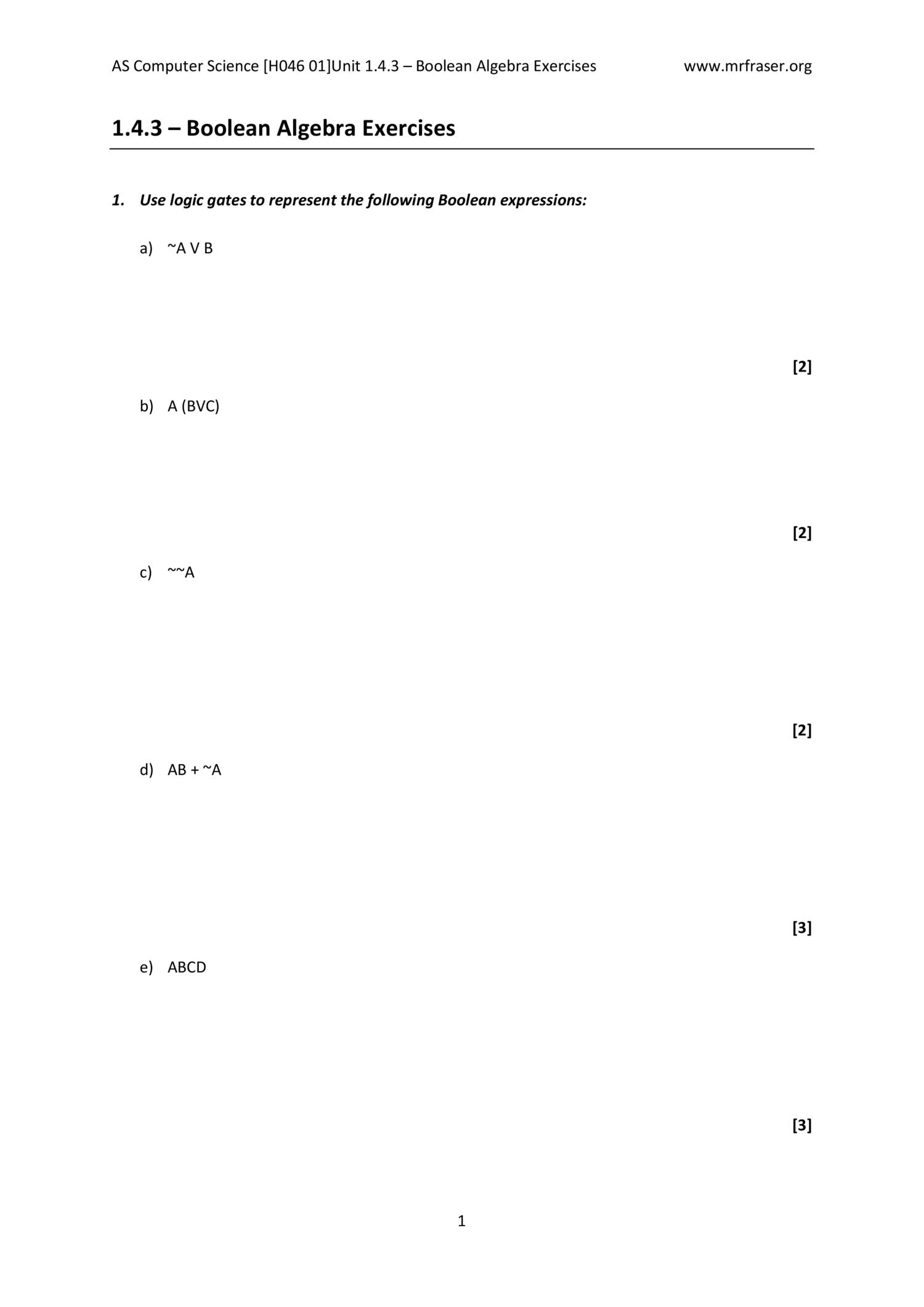 143_Ex01_BooleanAlgebra_Exercises.pdf | DocDroid