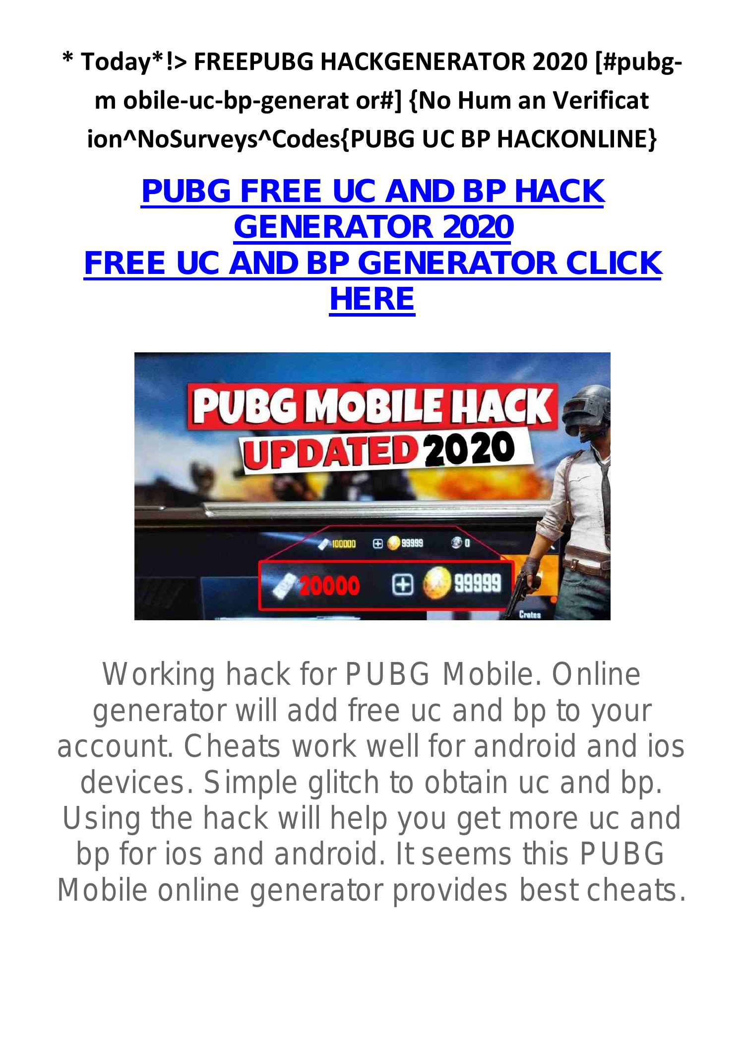 Today Pubg Free Uc And Bp Hack Generator Pdf Docdroid