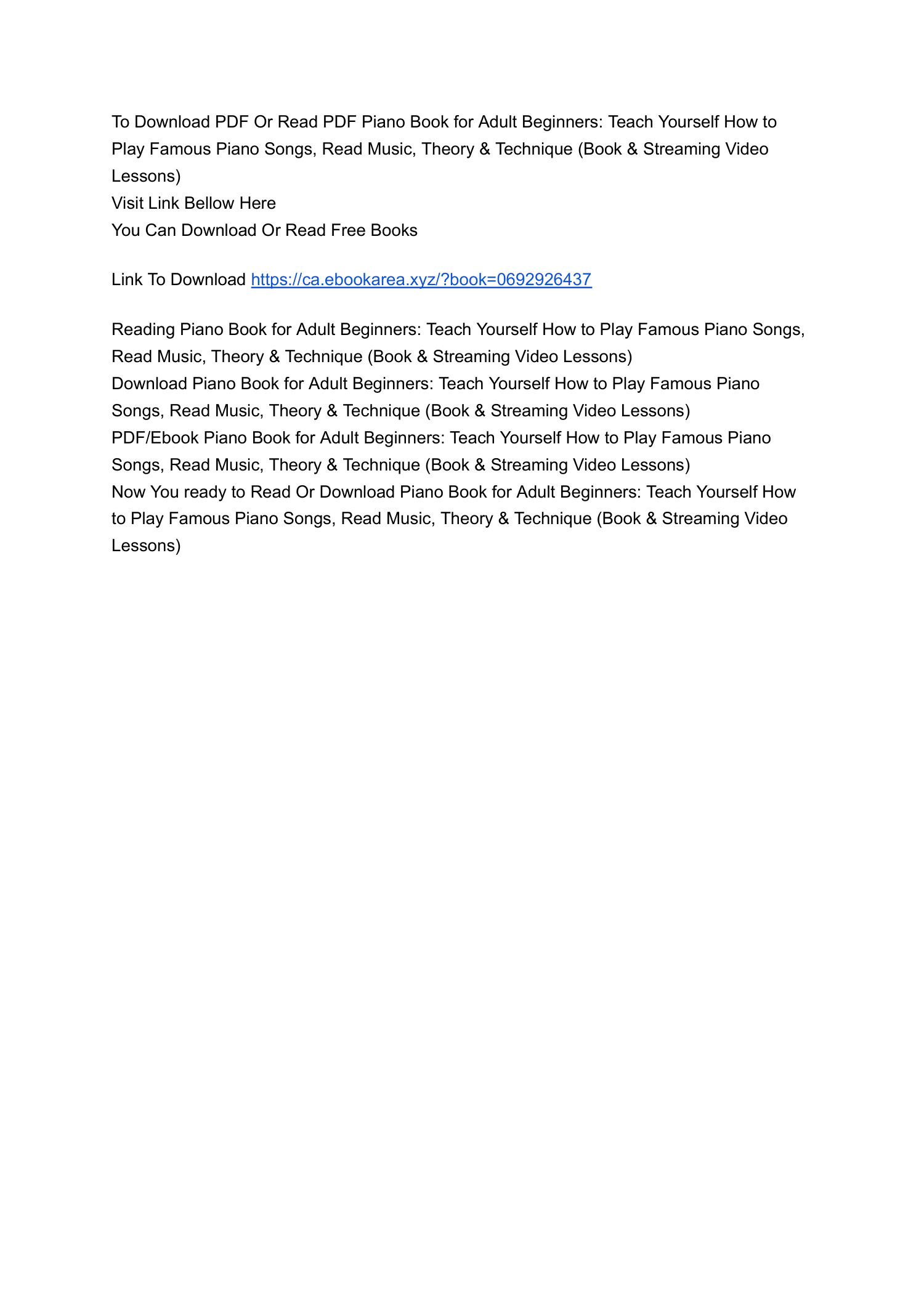  download pdf piano book for adult beginners teach yourself how