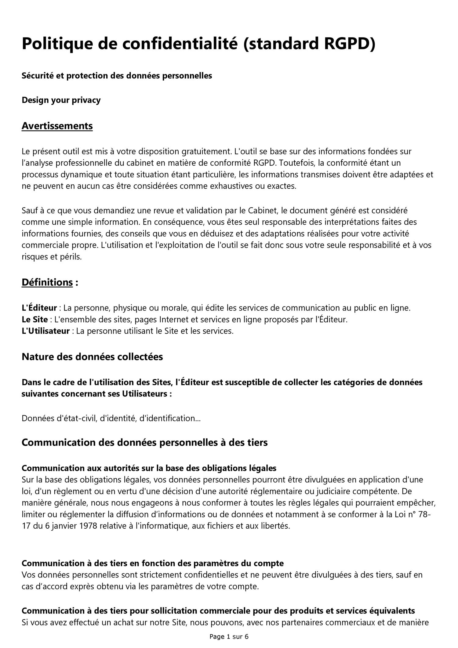 politique de confidentialité.pdf | DocDroid