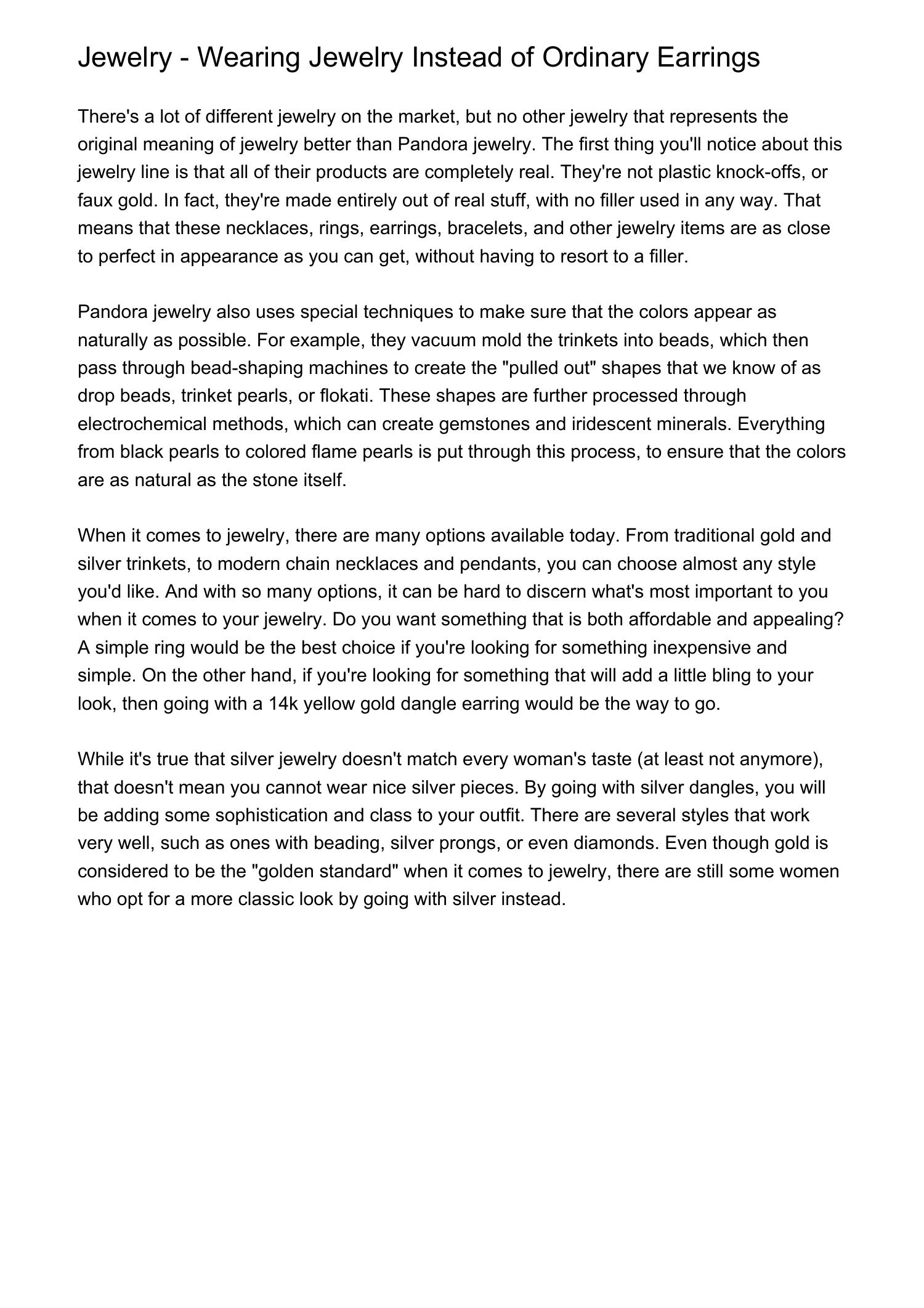 Jewelry Wearing Jewelry Instead of Ordinary Earringsnbxfu.pdf.pdf