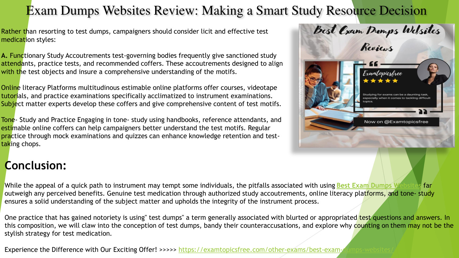 Best Exam Dumps sites Reviews Unbiased Analysis and Rankings.pptx