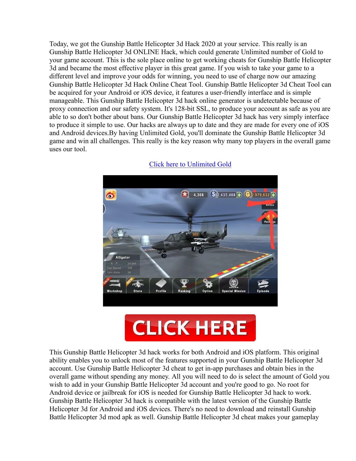 News Gunship Battle Helicopter 3d Hack Gold Generator Pdf Docdroid