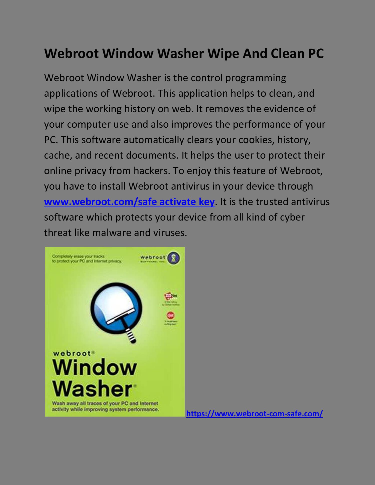 Webroot Window Washer Wipe And Clean Pc Docx Docdroid