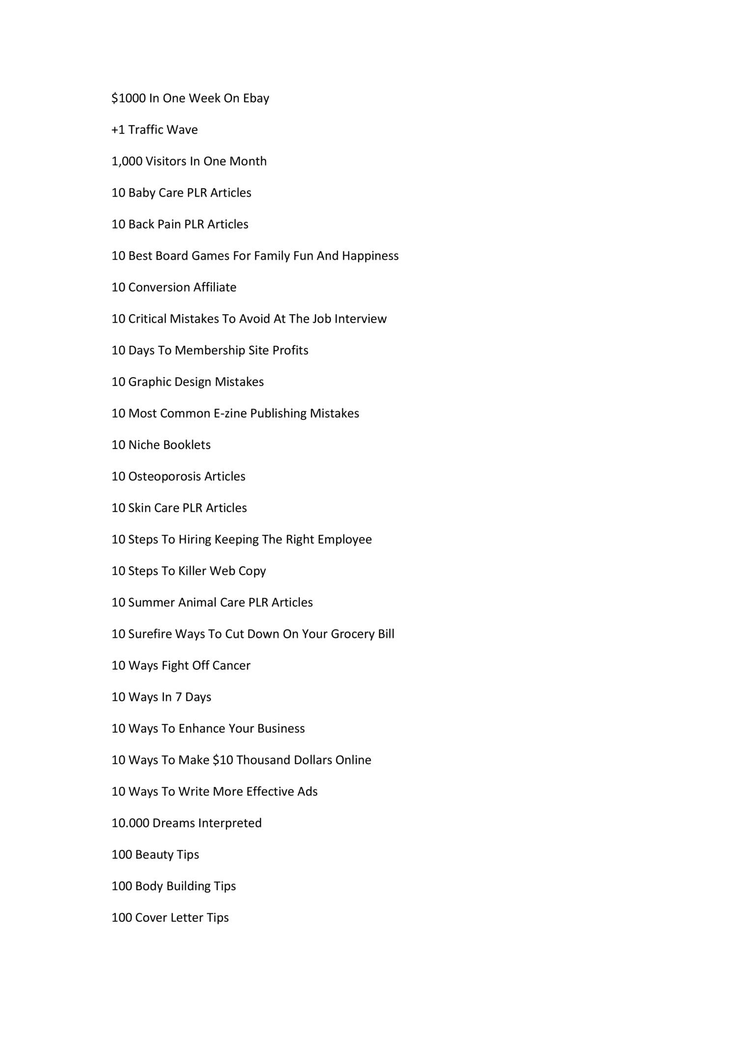List Of Ebooks Titles.docx DocDroid