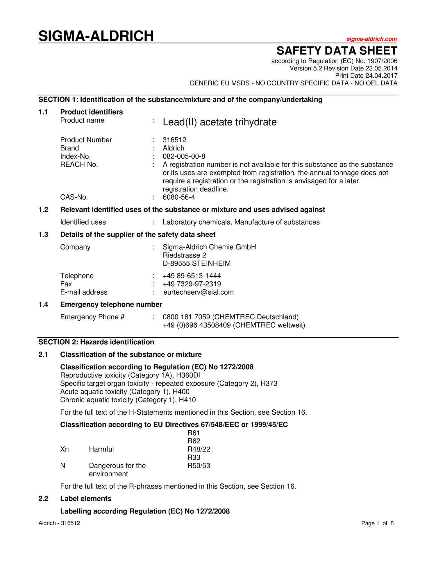 Lead(II) acetate trihydrate SA.pdf DocDroid