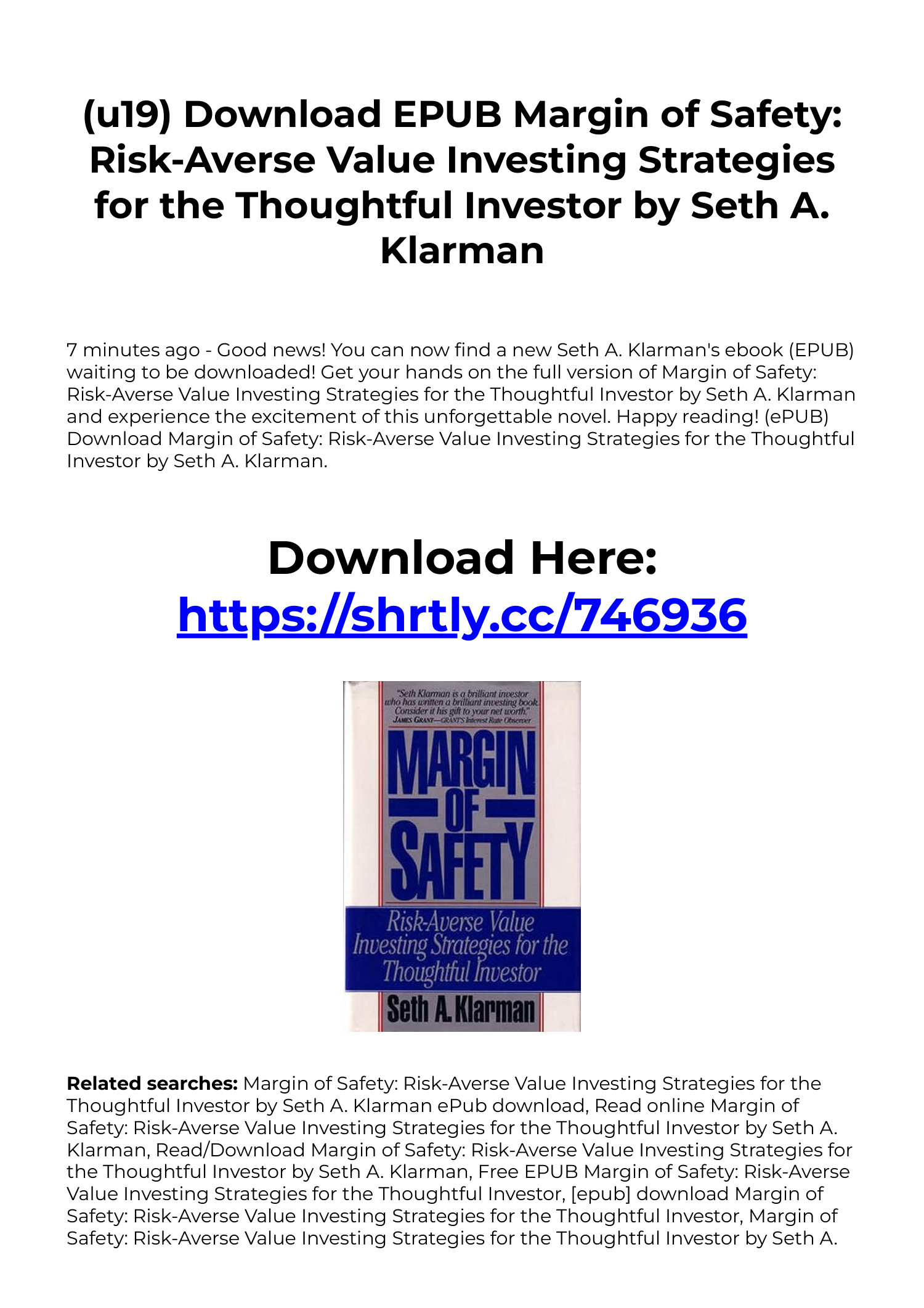 Download margin of safety PDF