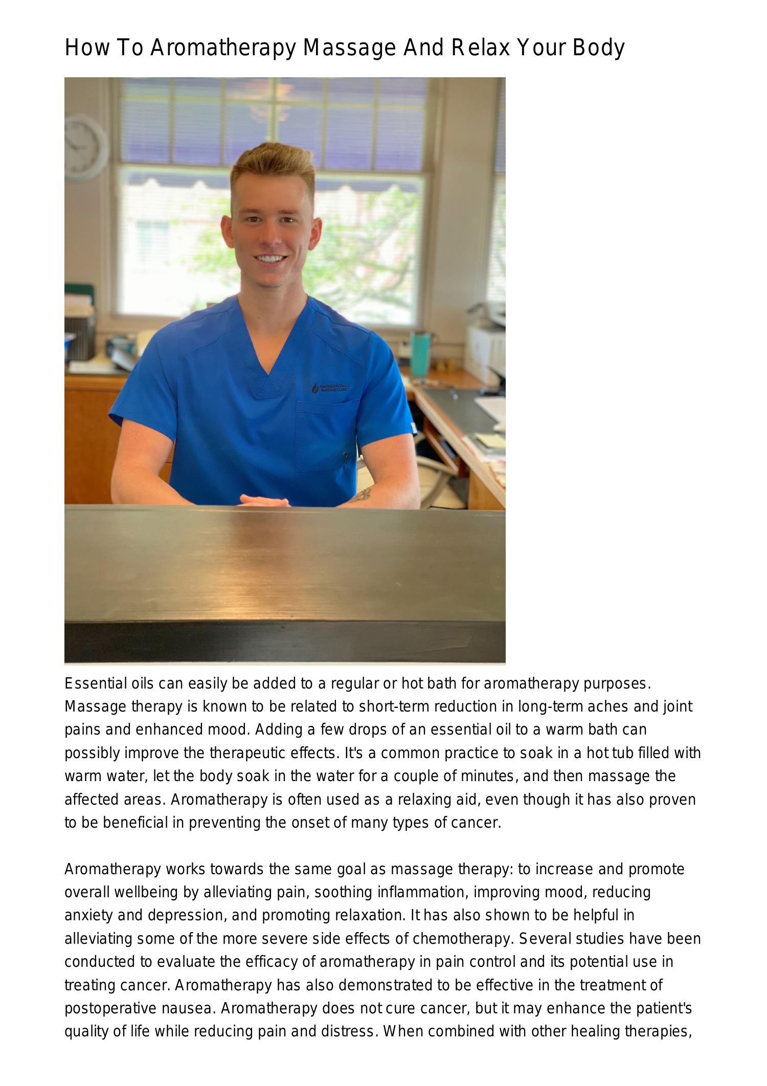 How To Aromatherapy Massage And Relax Your Bodycajwr.pdf.pdf DocDroid