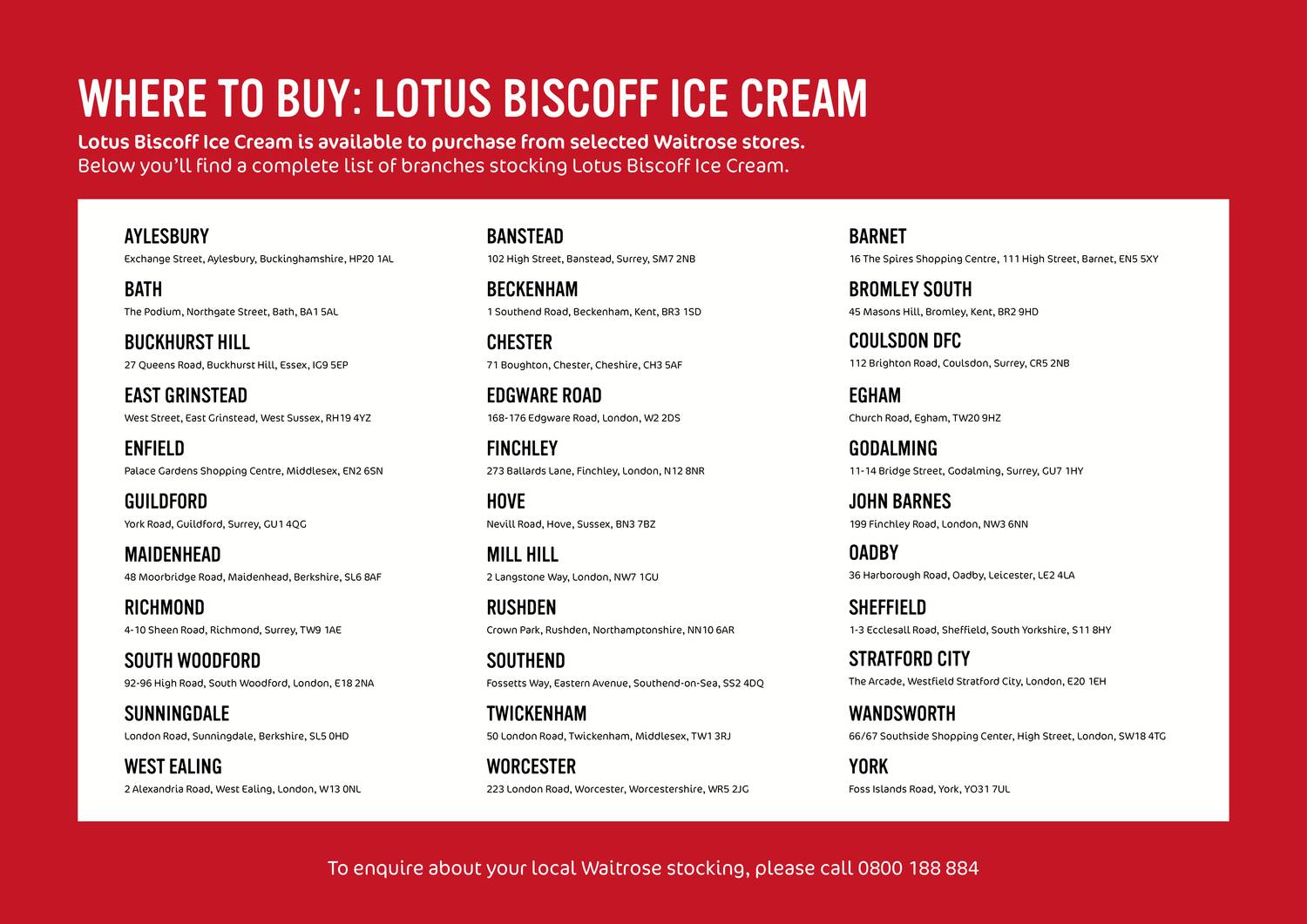 Lotus Biscoff Ice Cream Stockists List.pdf DocDroid