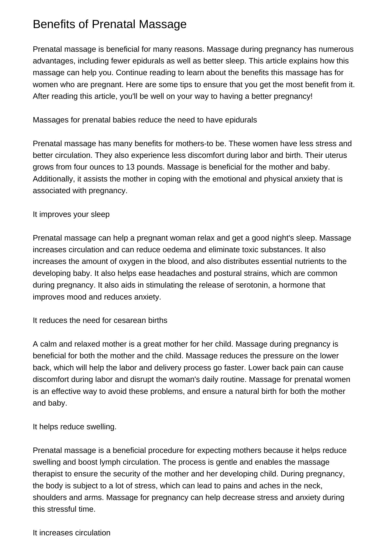 Benefits of Prenatal Massagexteje.pdf.pdf DocDroid