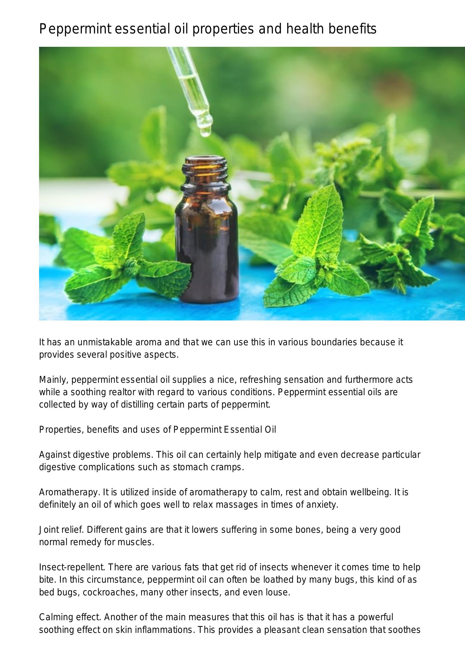Peppermint essential oil properties and health benefitscrwri.pdf.pdf