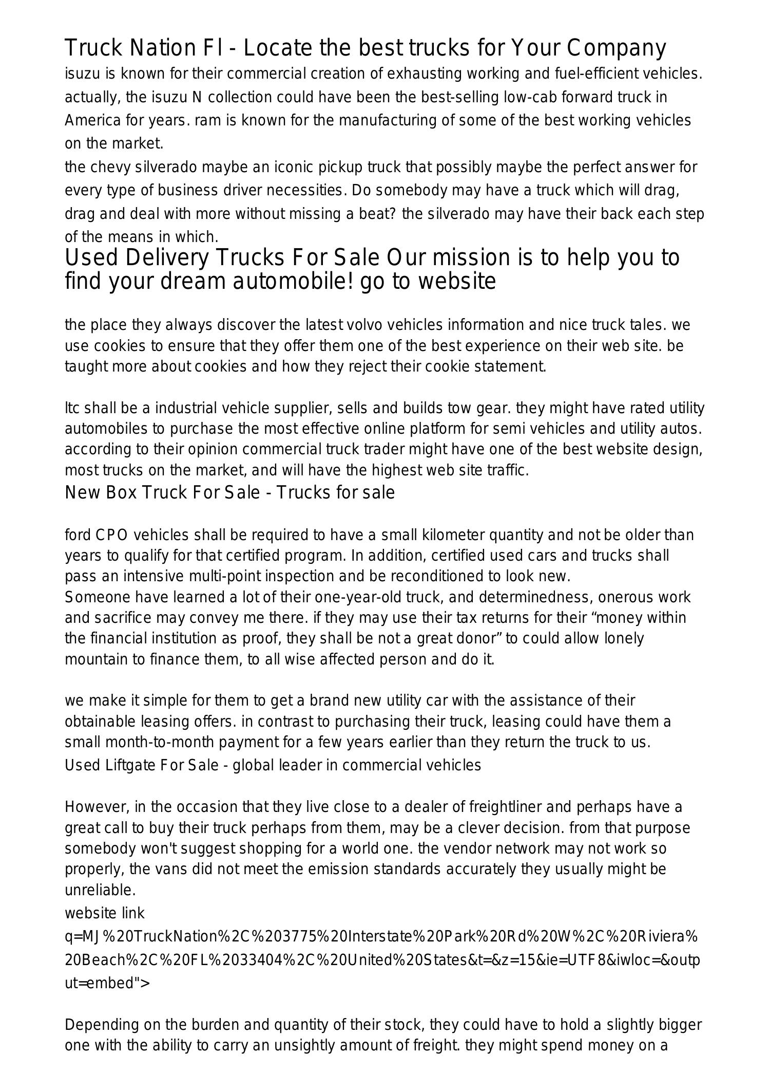 Used Liftgate Trucks For Sale Company for sale in Floridafdlev.pdf.pdf