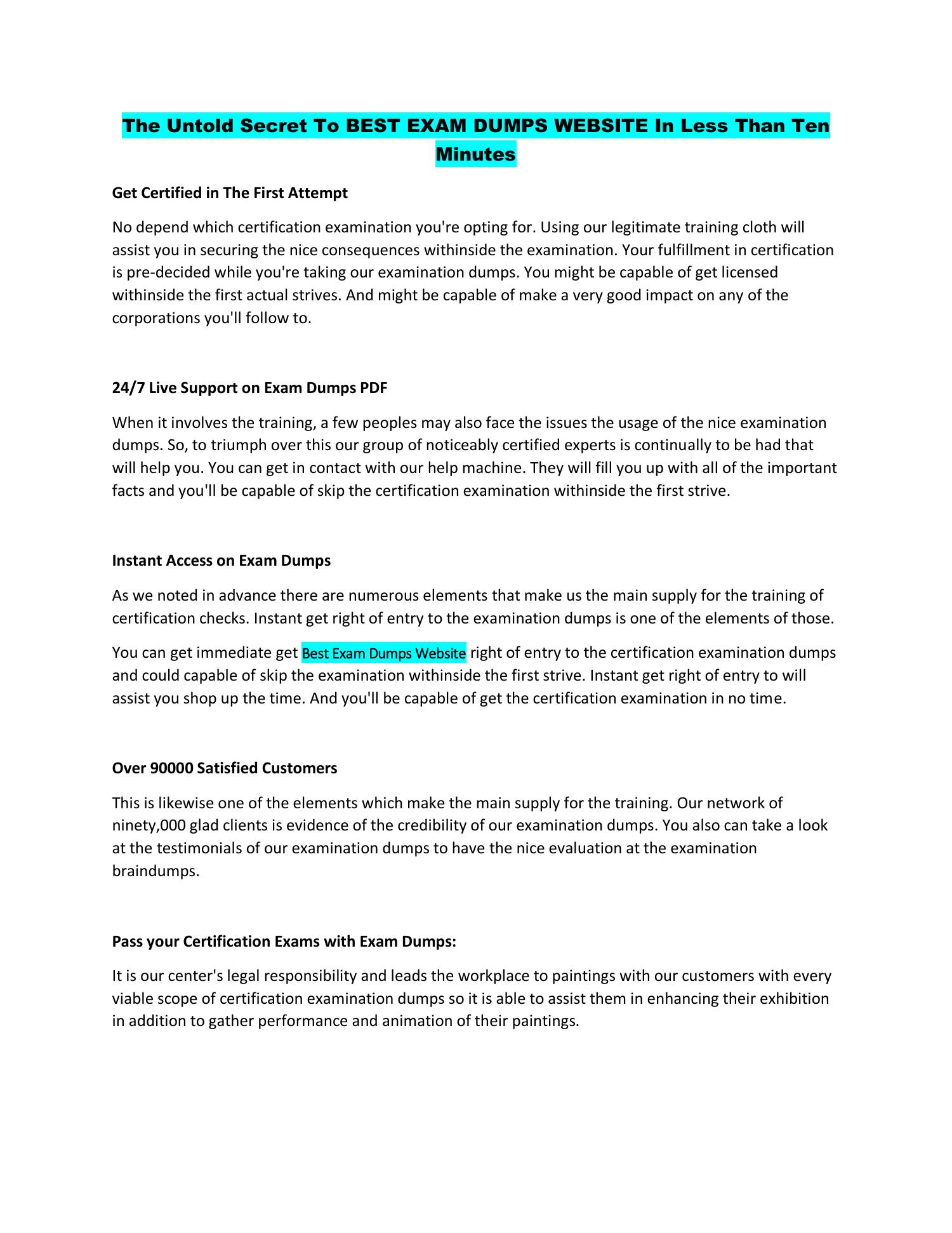 Best Exam Dumps site.pdf DocDroid