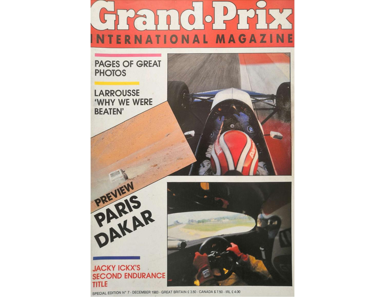 Revue Grand Prix International N°70 - Italie 1983, Piquet, Prost, Patrese, Bon état