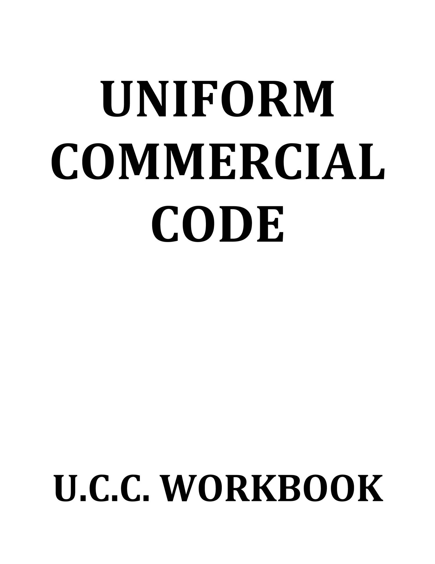 uniform commercial code assignment