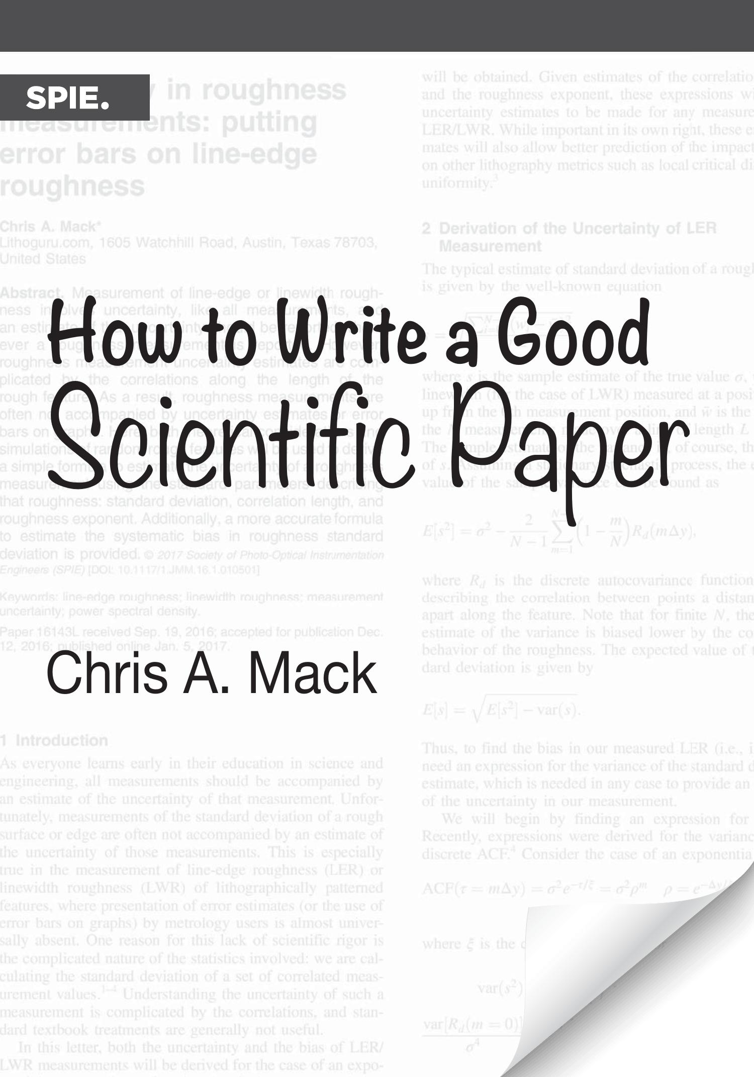How to write a good scientific paper.pdf  DocDroid