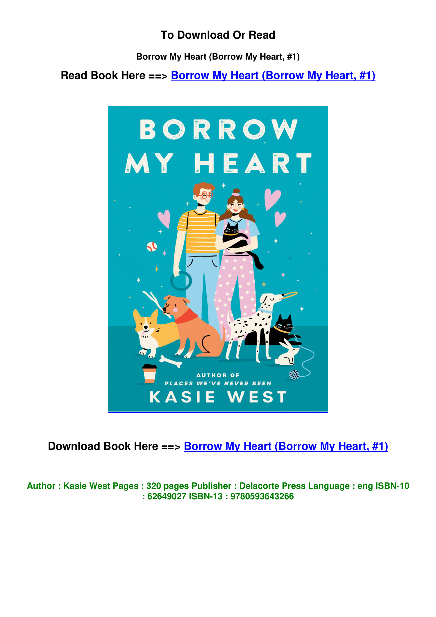 epub DOWNLOAD Borrow My Heart Borrow My Heart 1 By Kasie West.pdf ...