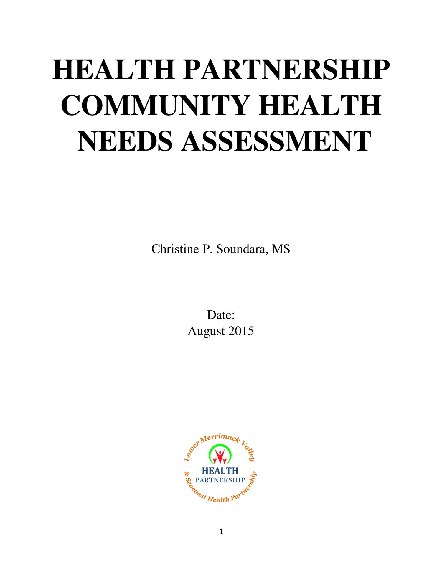 Health Partnership Community Health Needs Assessment Report 2015.pdf ...