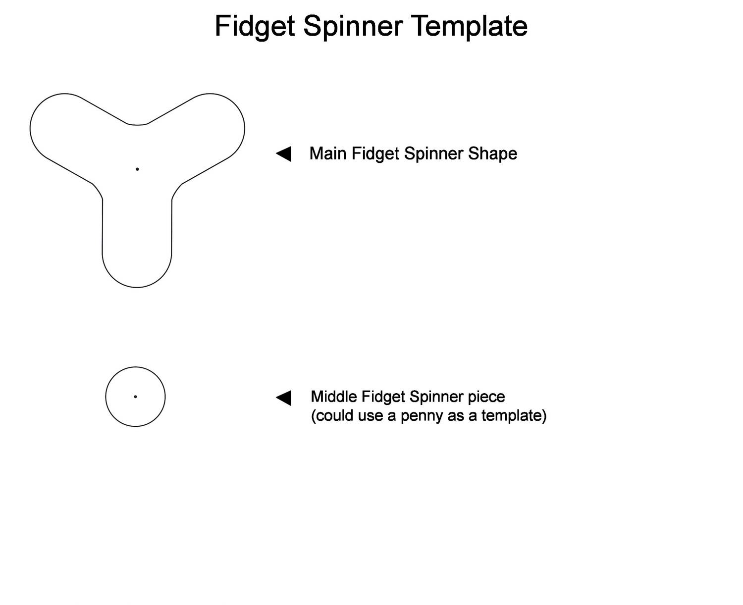 Fidget Spinner Template