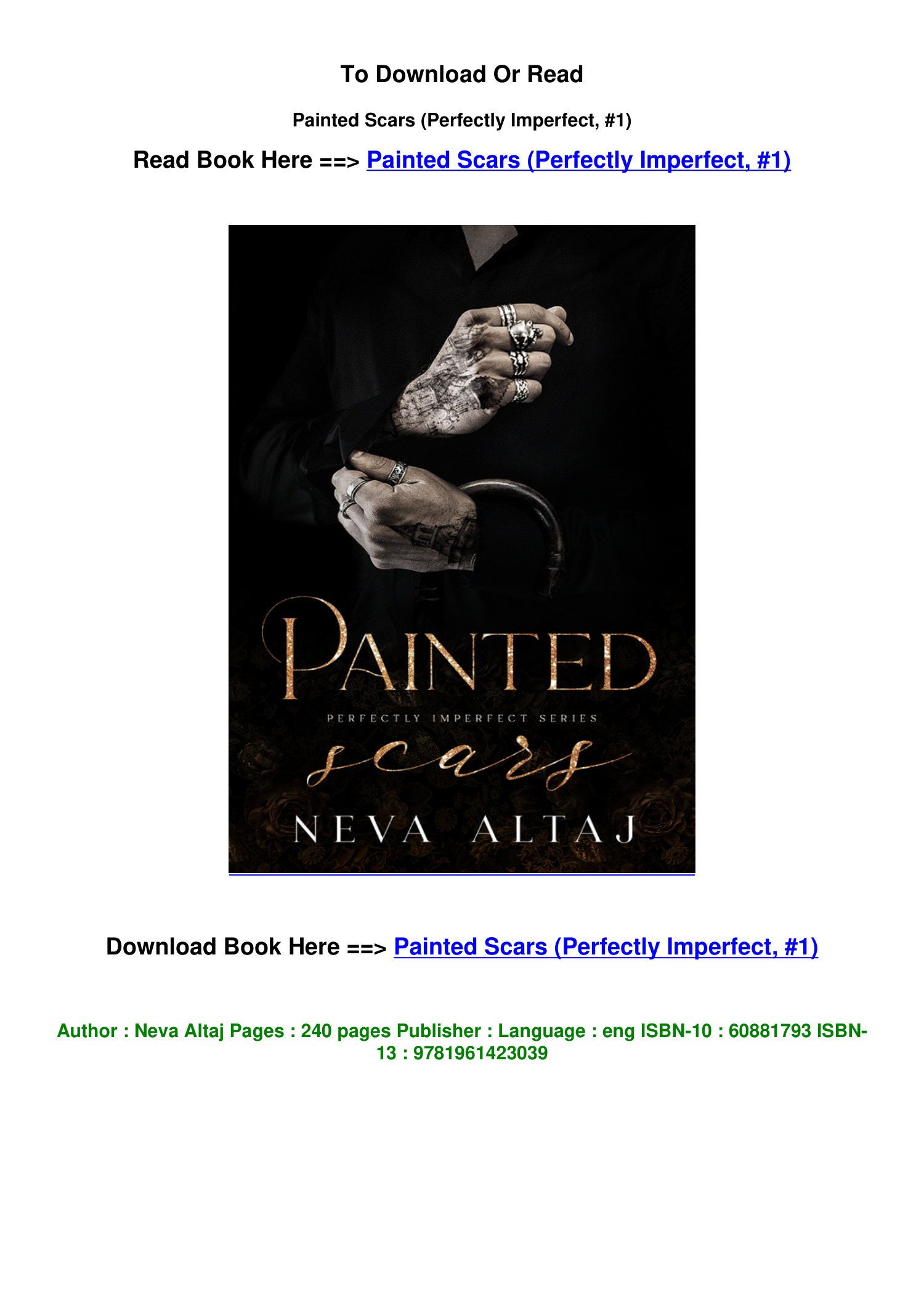 Download PDF Painted Scars Perfectly Imperfect 1 BY Neva Altaj.pdf