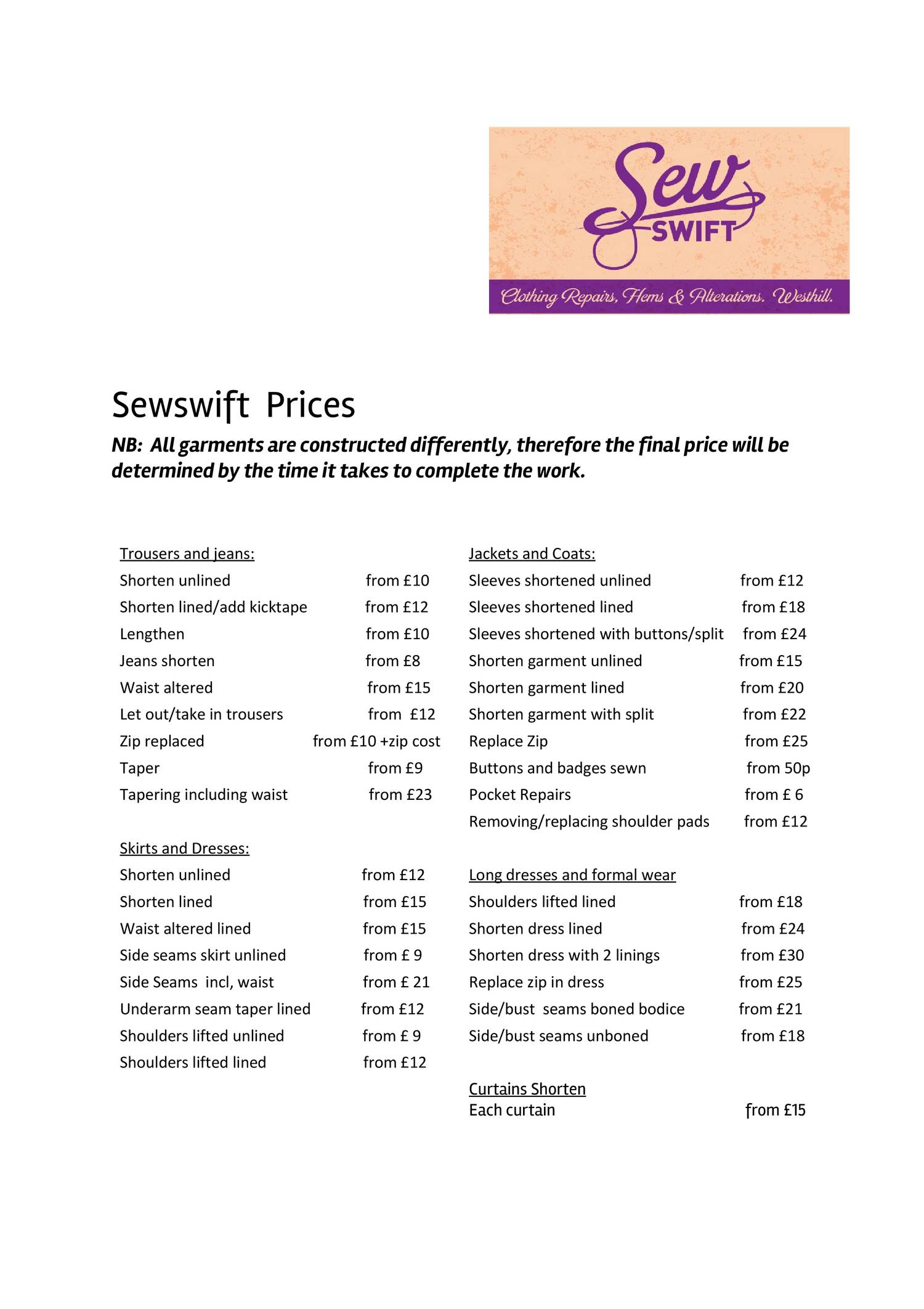 Sew Swift price list 2017.docx.pdf DocDroid