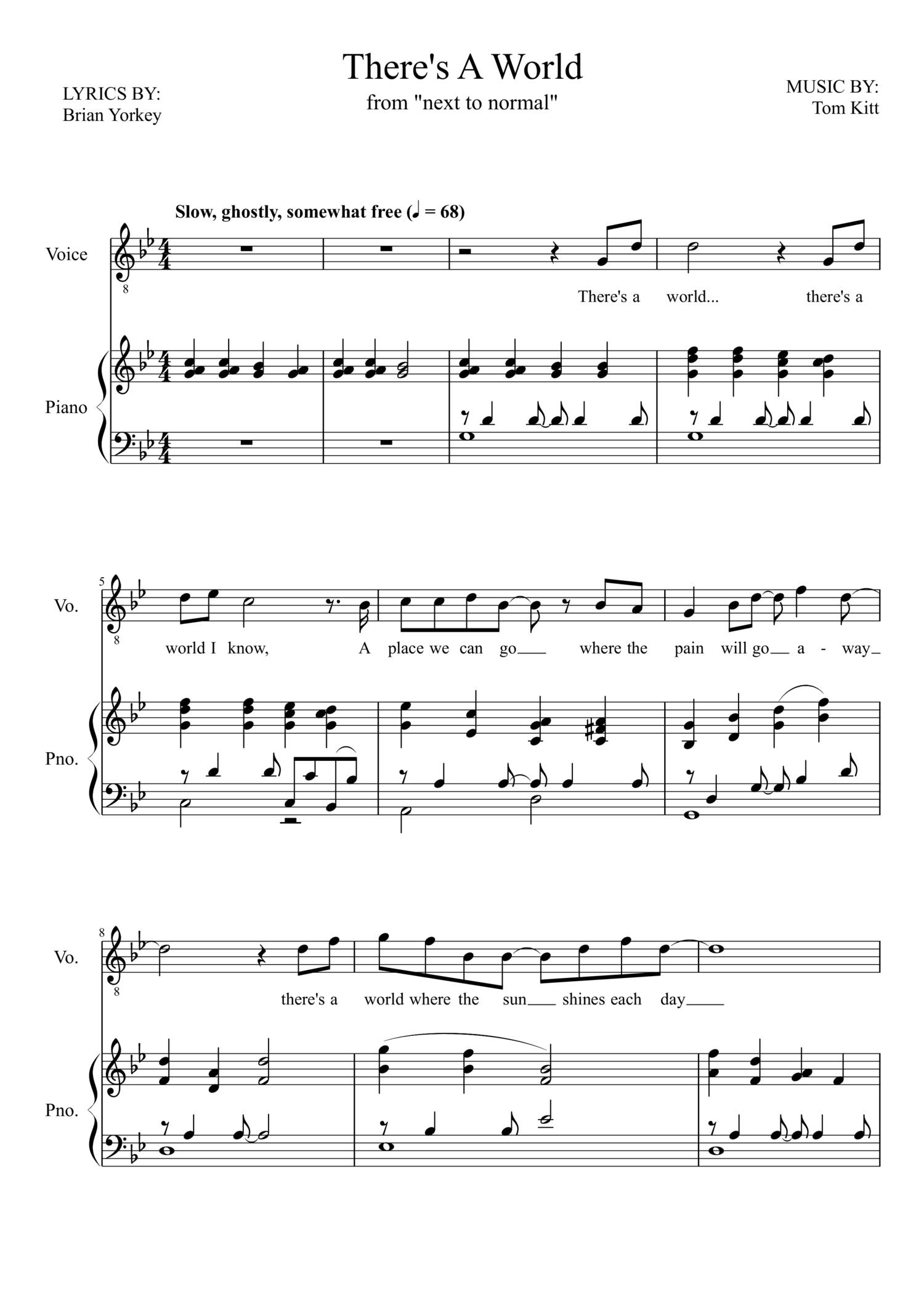 Next To Normal There s A World pdf DocDroid