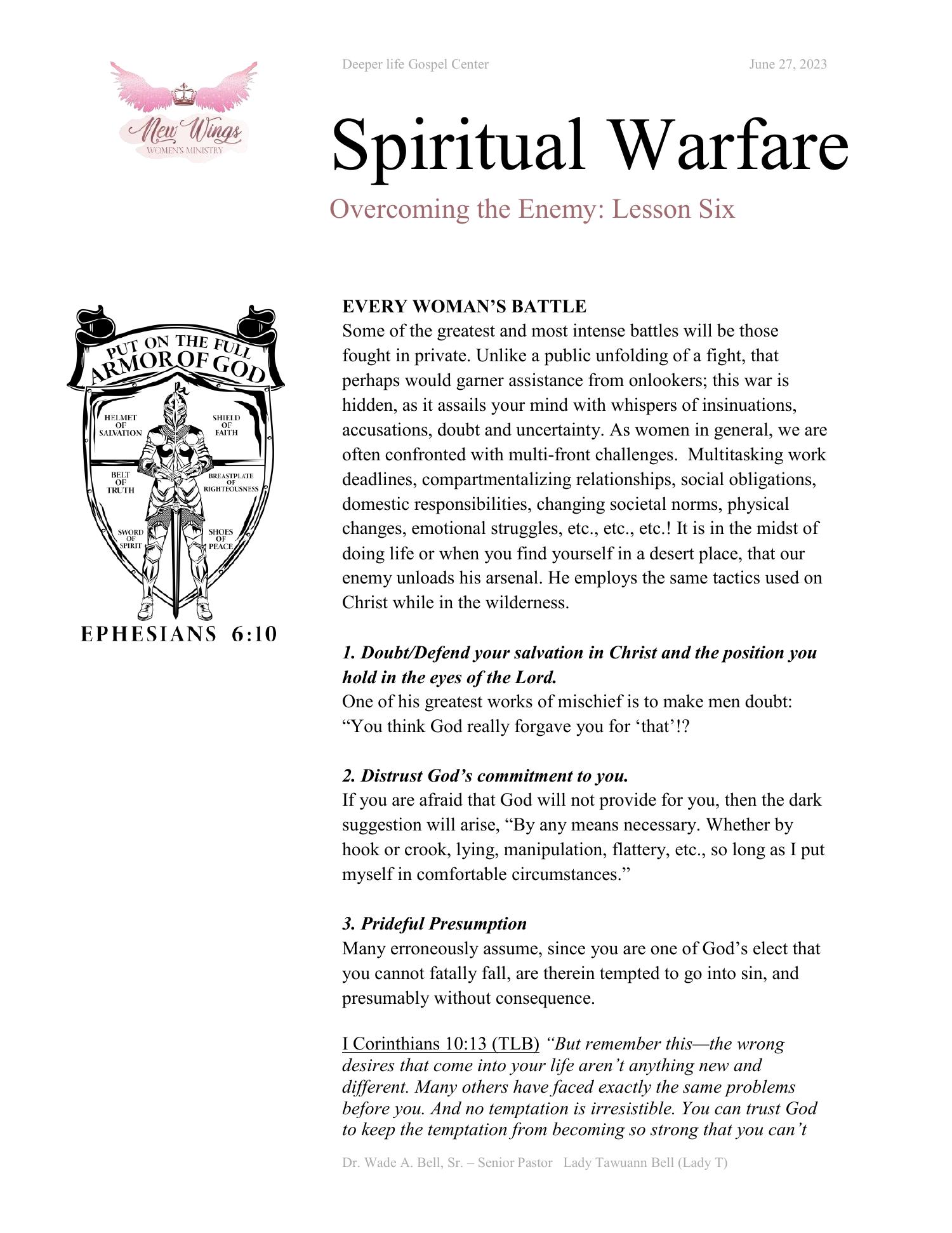 Spiritual Warfare Lesson 6 So Let It Be Done!.pdf DocDroid