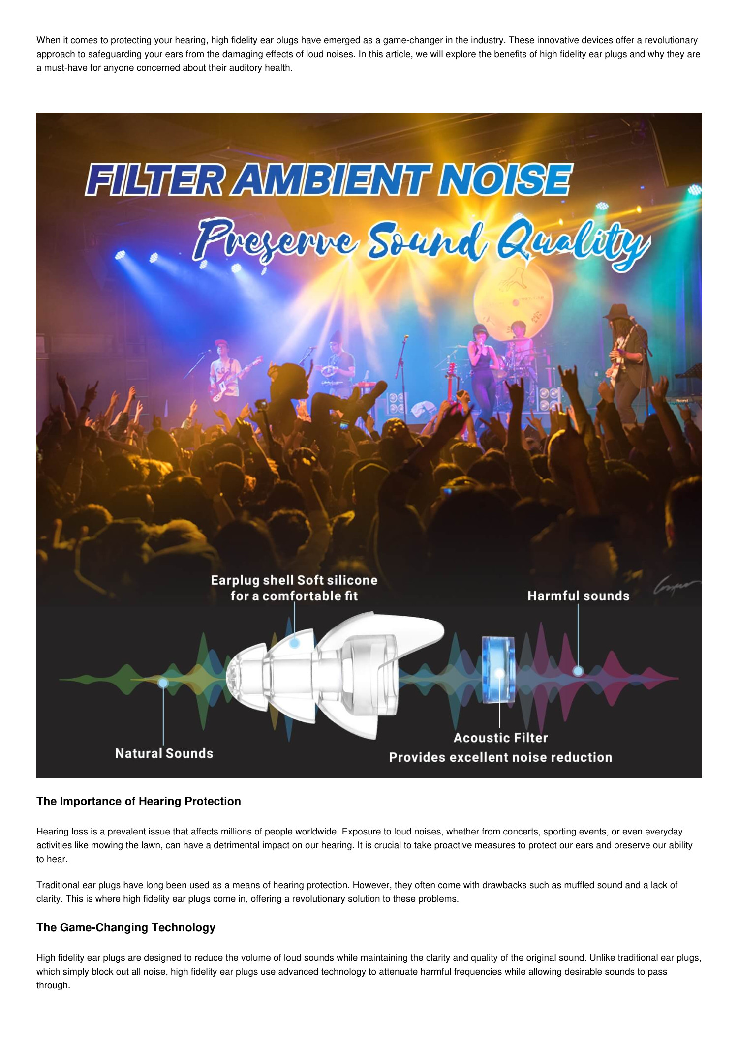 Protecting Your Hearing Why High Fidelity Ear Plugs Are A Game Changer Protecting your hearing why high fidelity ear plugs are a game changer