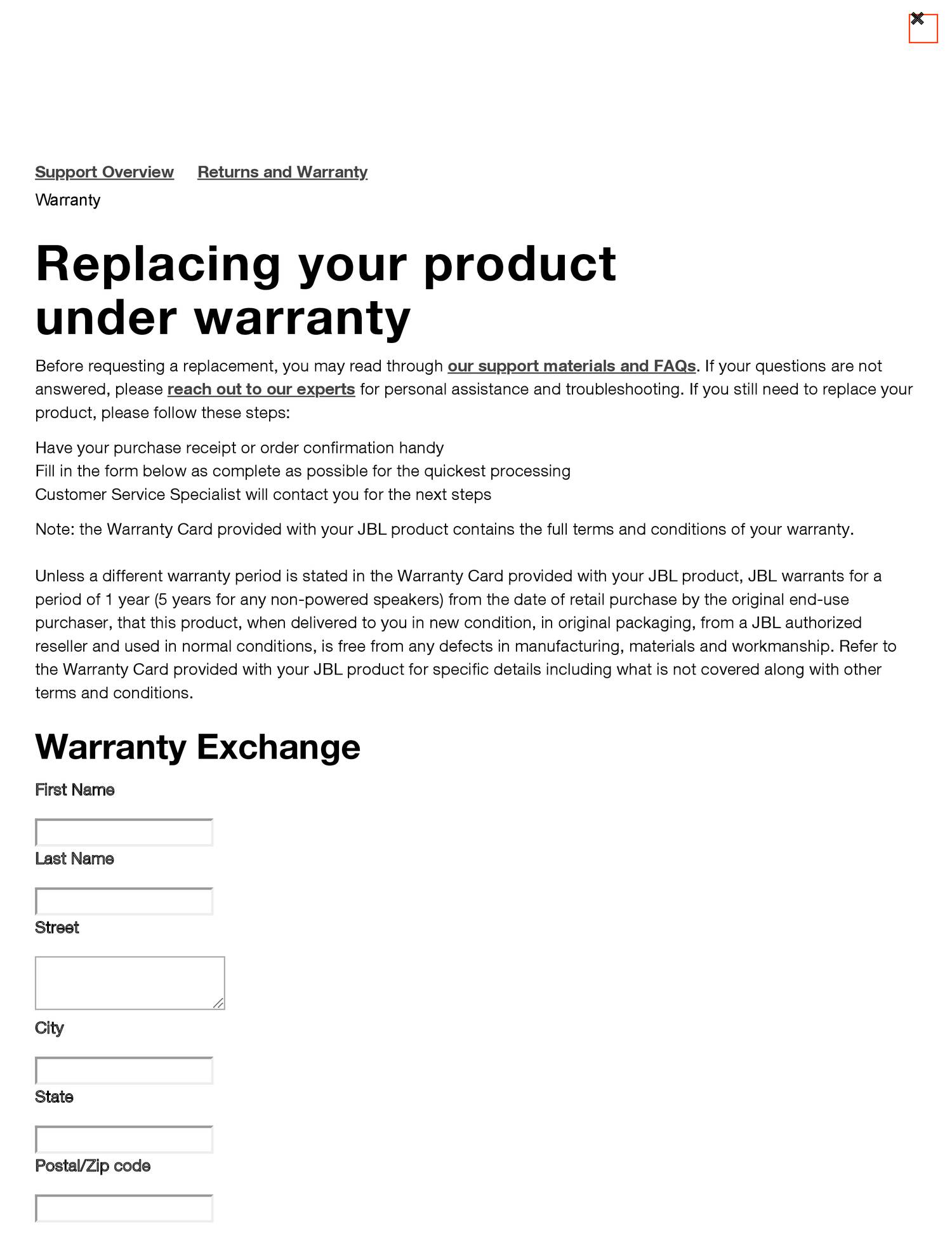 JBL Support Warranty.pdf DocDroid