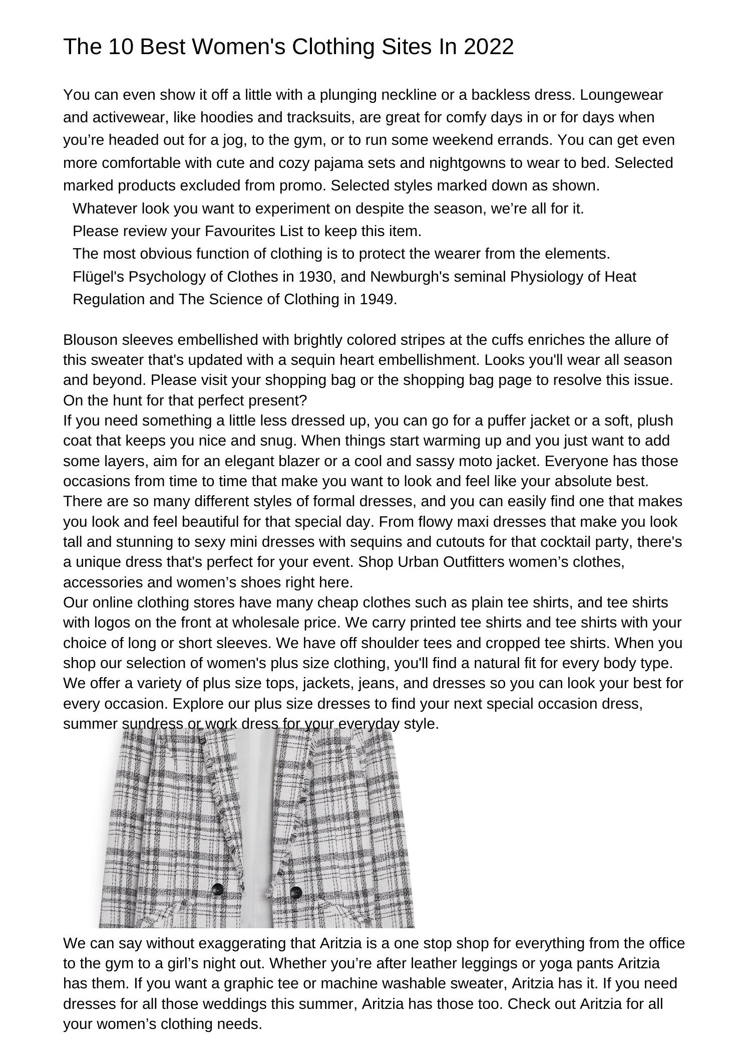 The 10 Best Womens Clothing Sites In 2022oyrws.pdf.pdf DocDroid