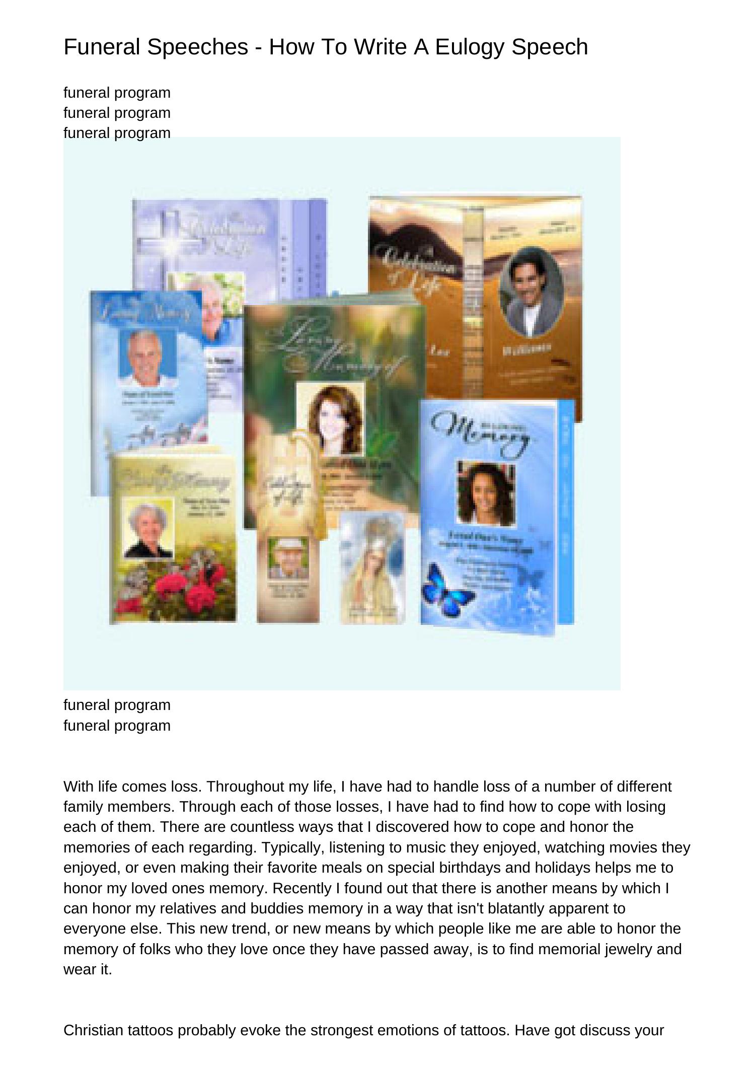 Funeral Speeches Creating A Eulogy Speechnszdk.pdf.pdf DocDroid