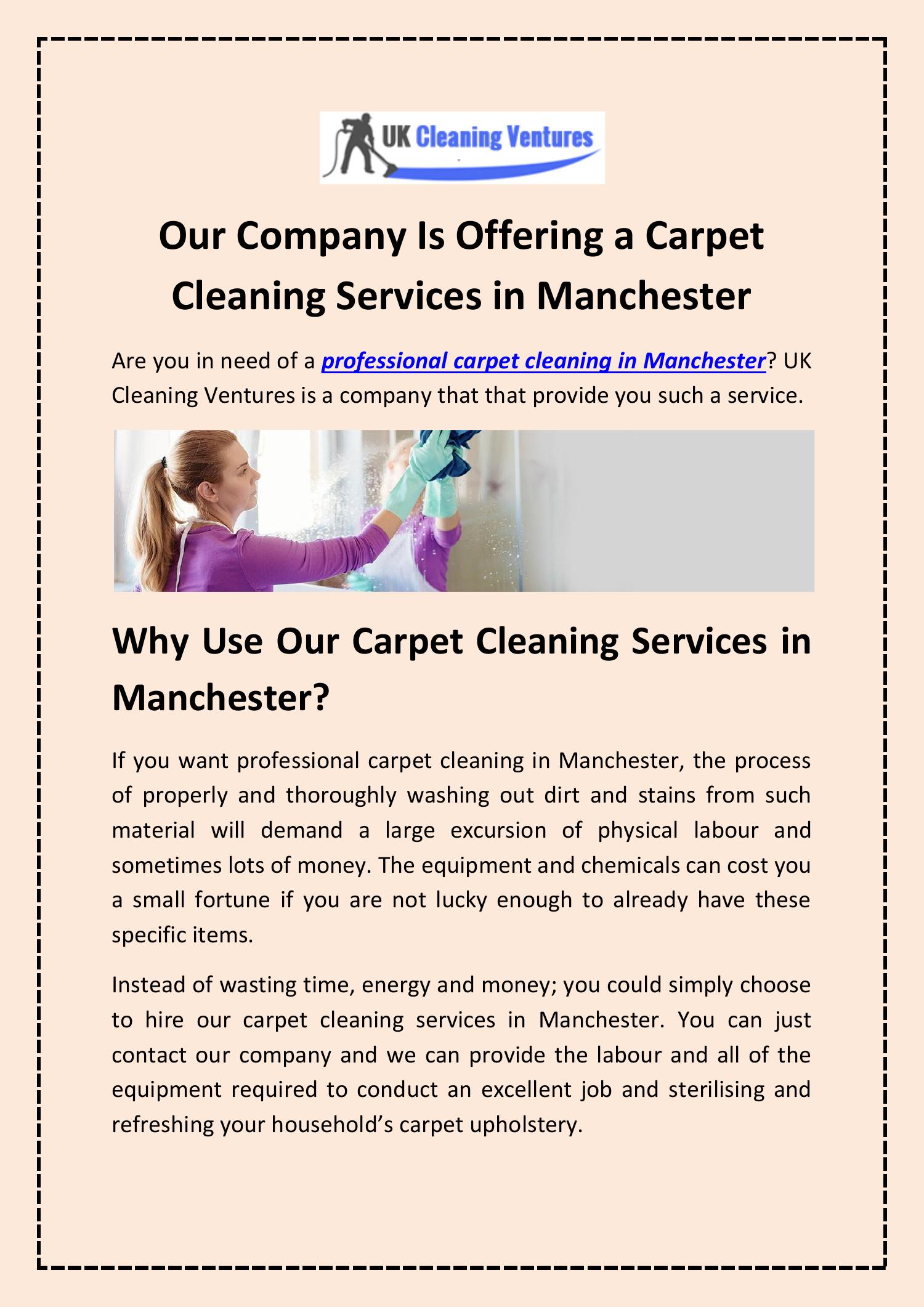 Our Company Is Offering a Carpet Cleaning Services in Manchester.pdf