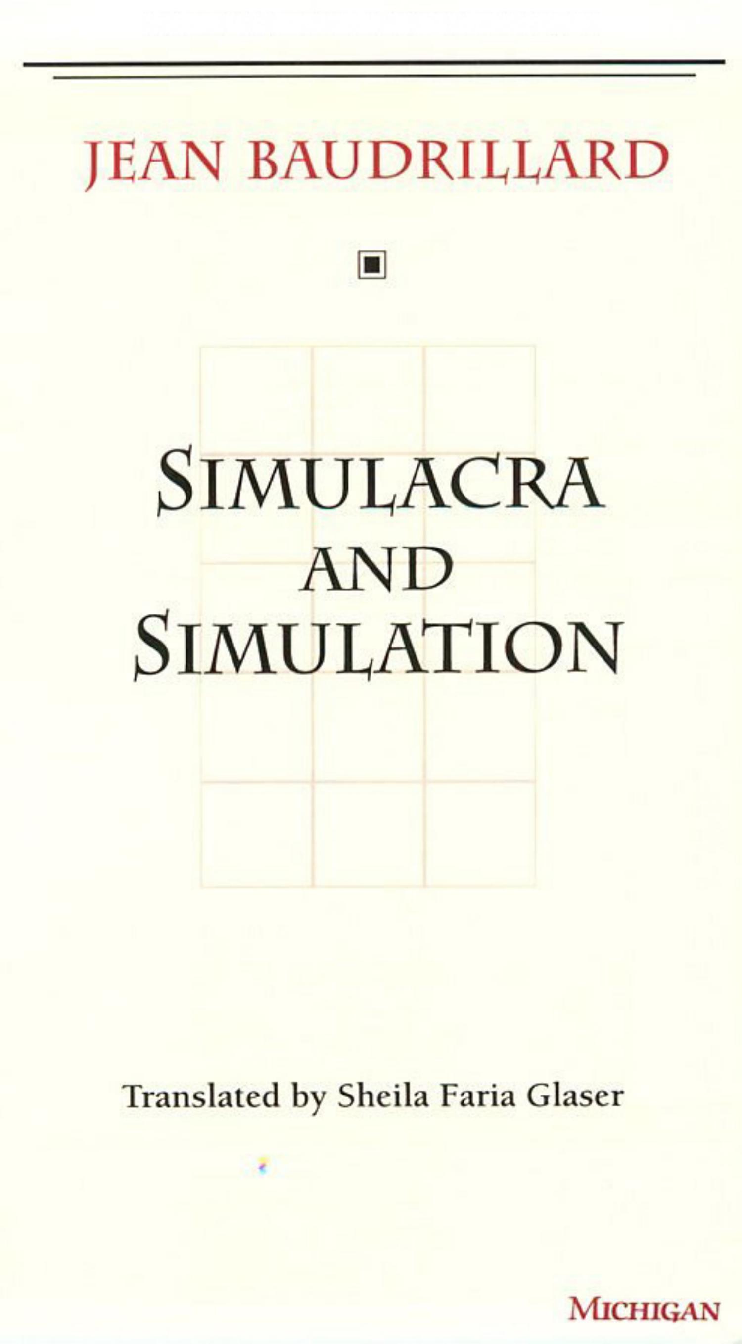 Simulacra and Simulation by frescomoca-195 - Issuu