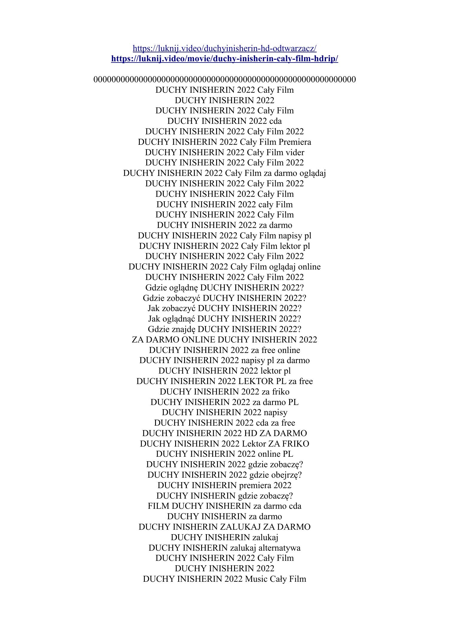 DUCHY INISHERIN 2023 Cały Film za darmo oglądaj.pdf DocDroid