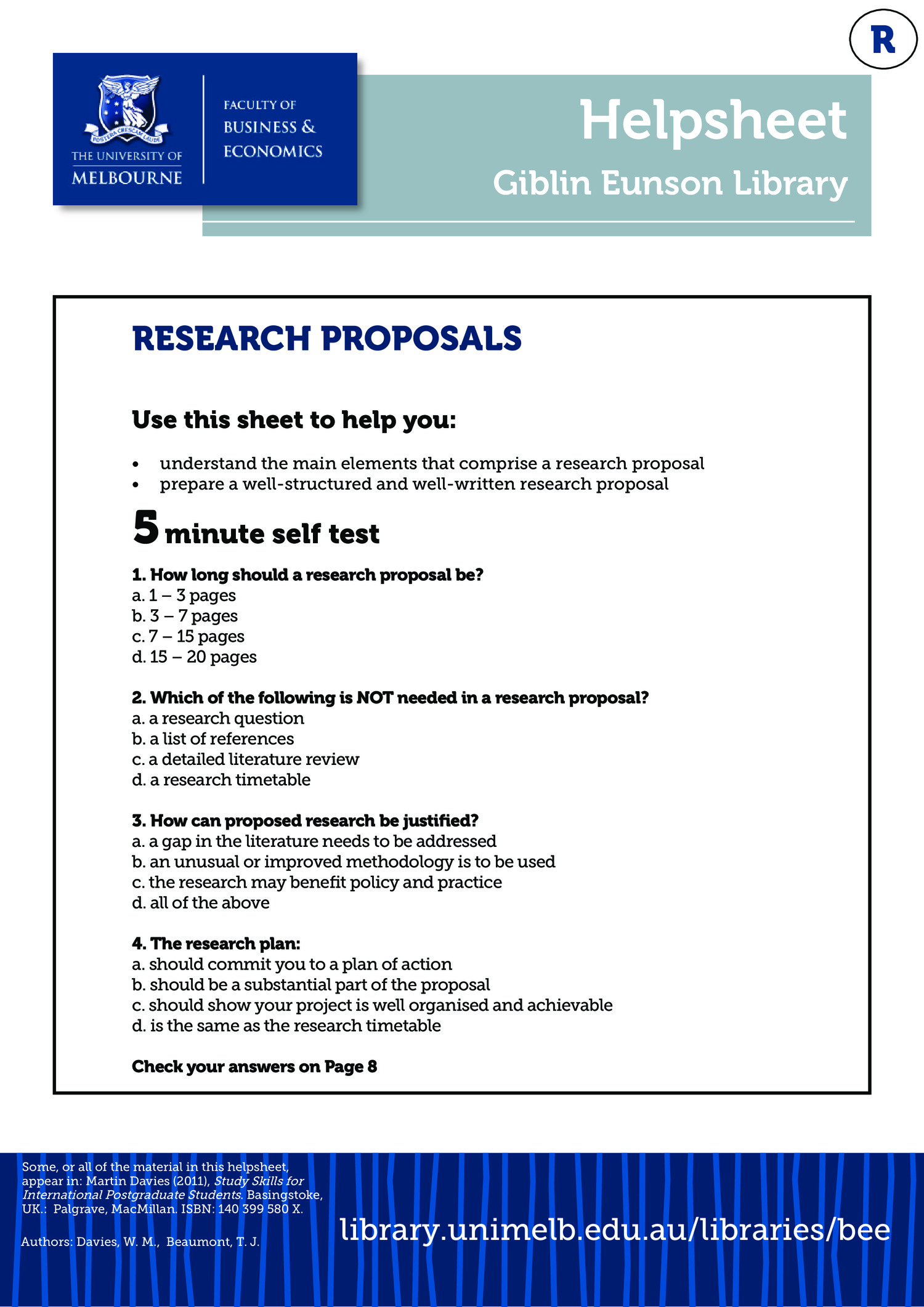 research proposal design definition for a