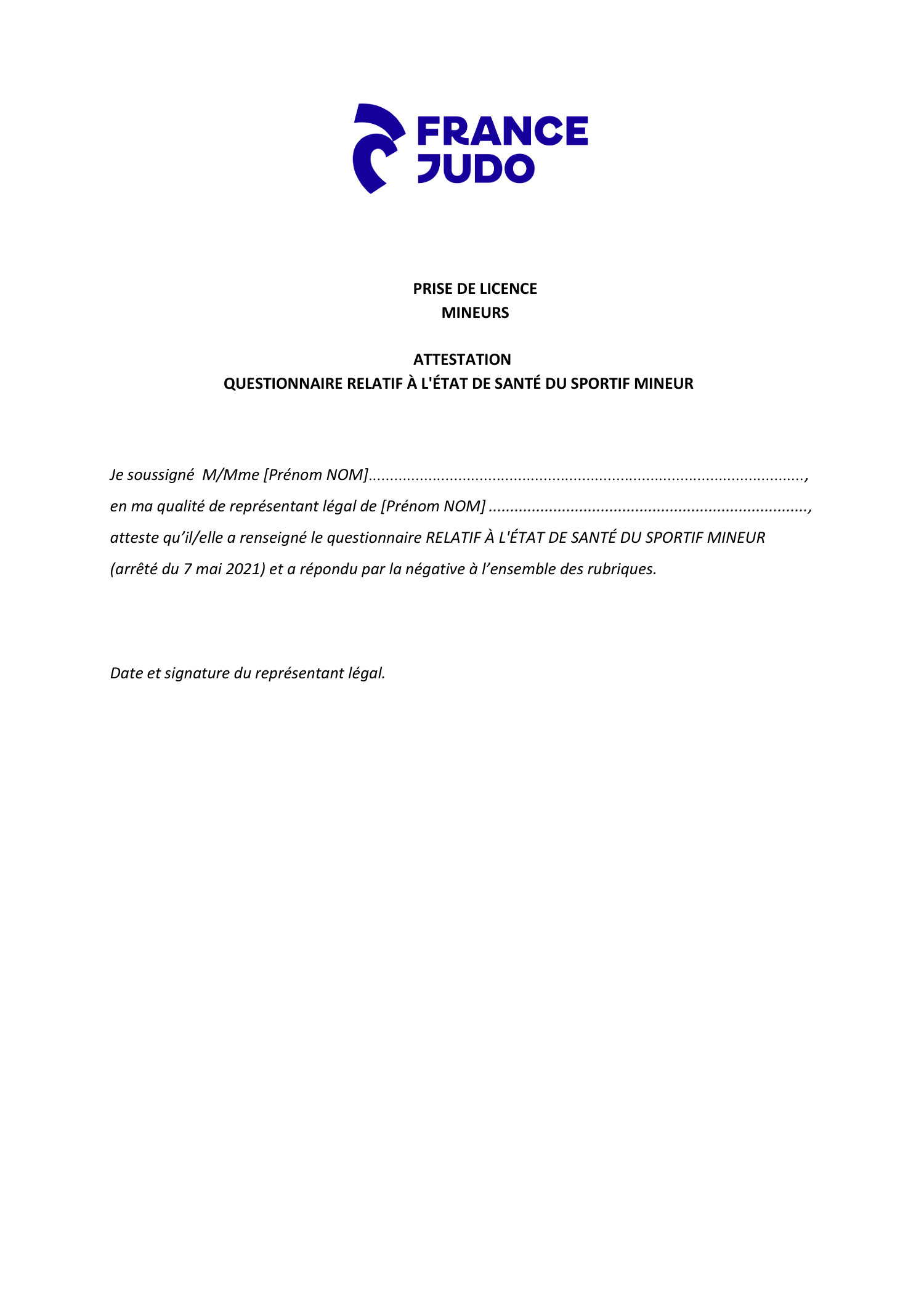 ATTESTATION Questionnaire Sant SPORT Mineurs pdf DocDroid attestation-questionnaire-sant-sport-mineurs-pdf-docdroid