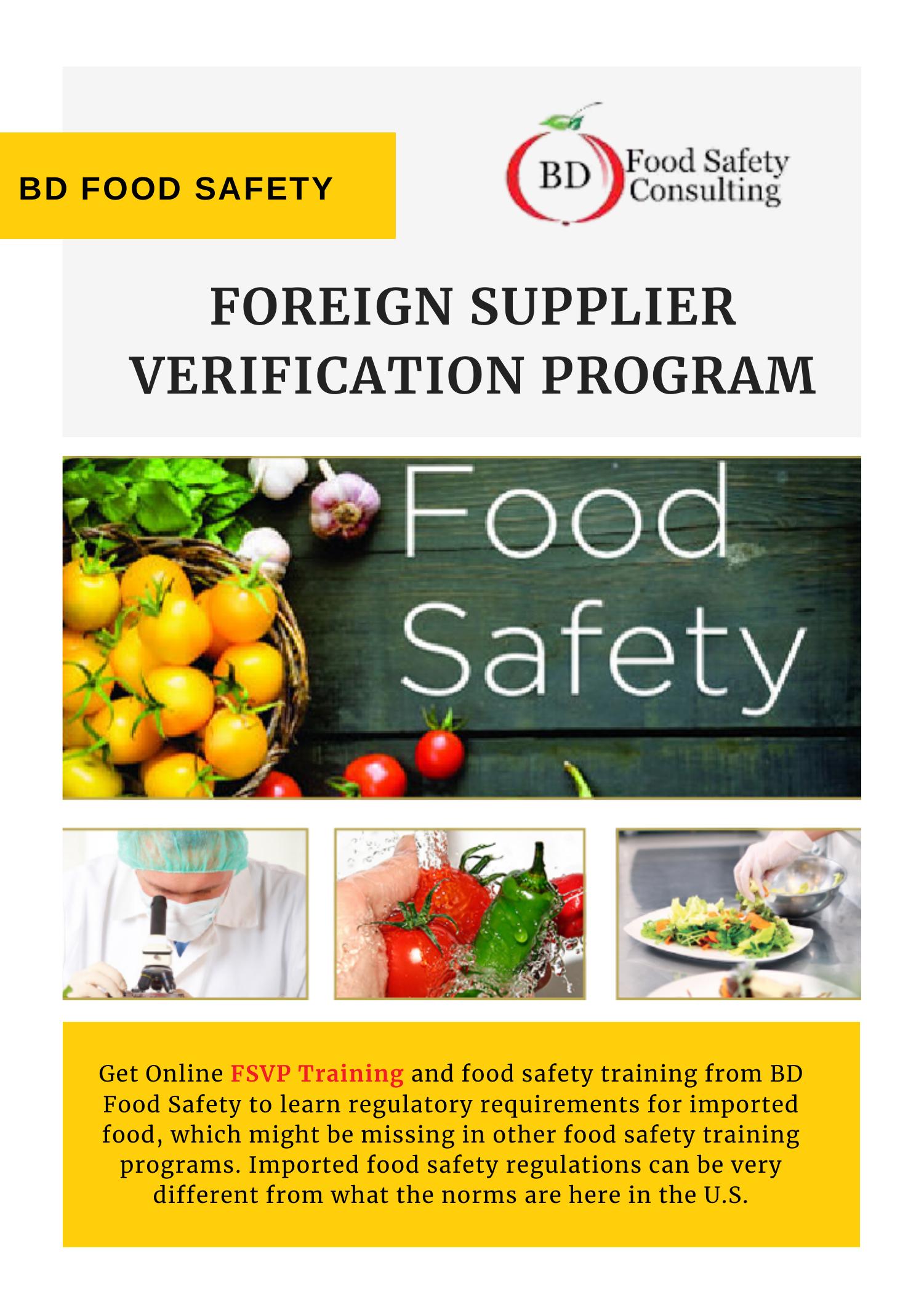 Food Safety Verification Program Foreign Supplier Verification Program - BD Food Safety .pdf | DocDroid