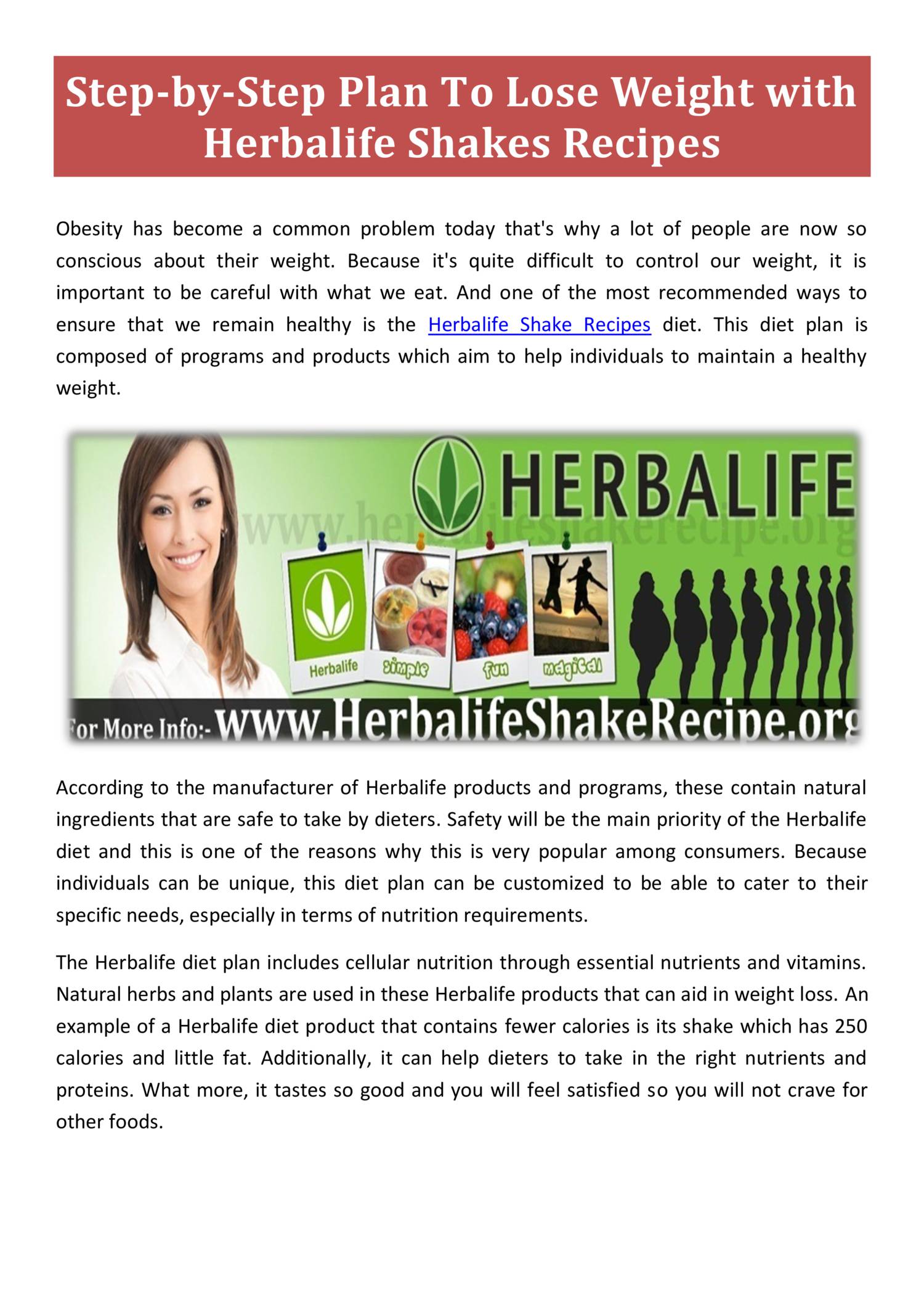 Herbalife Shake Recipes.pdf DocDroid