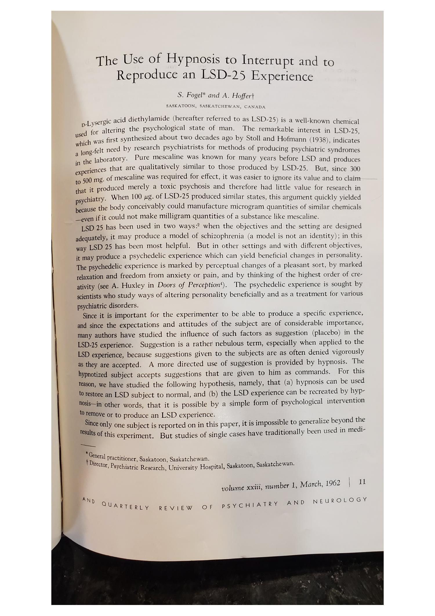 Hypnosis research articles image