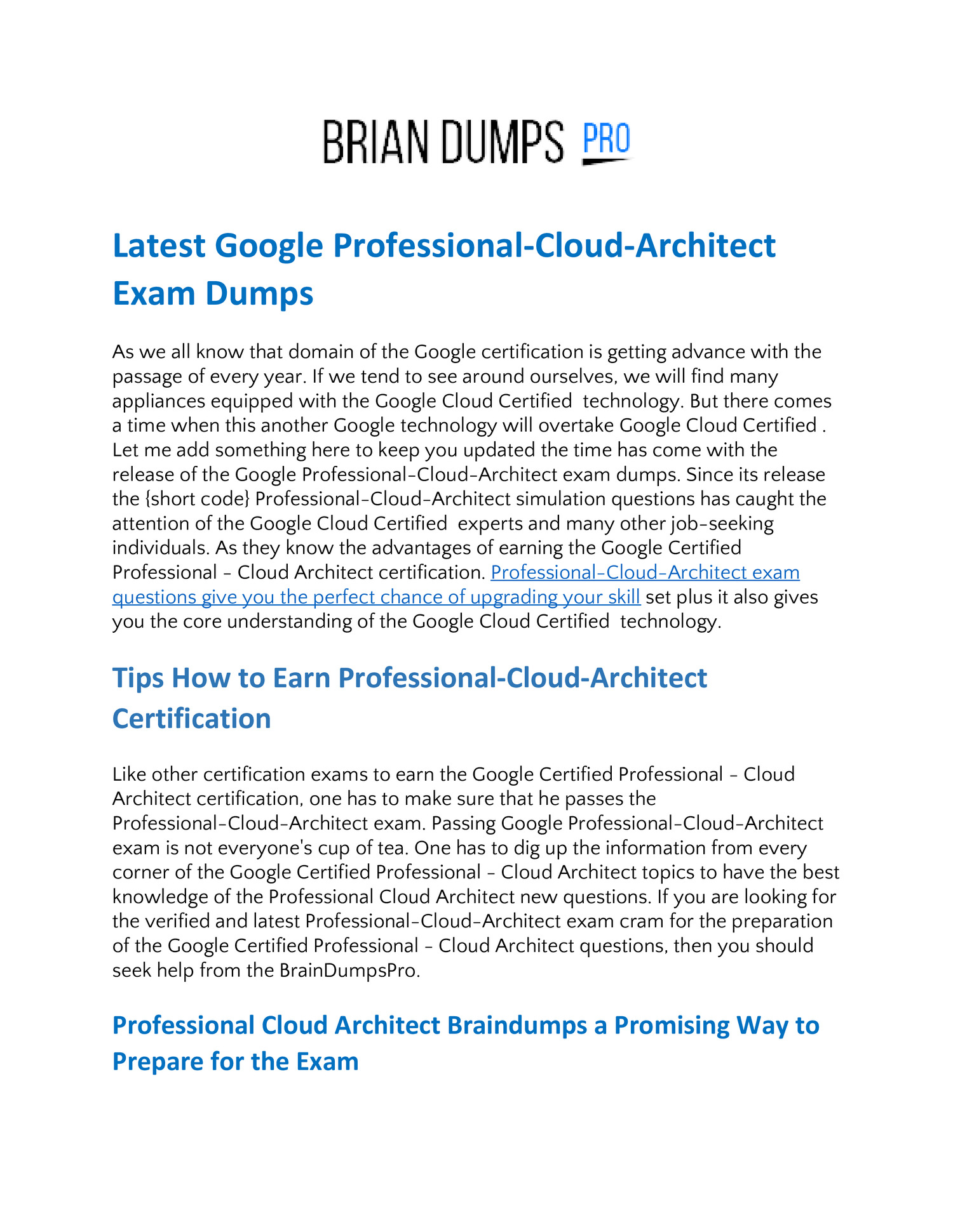 Professional-Cloud-Architect Test Simulator Free