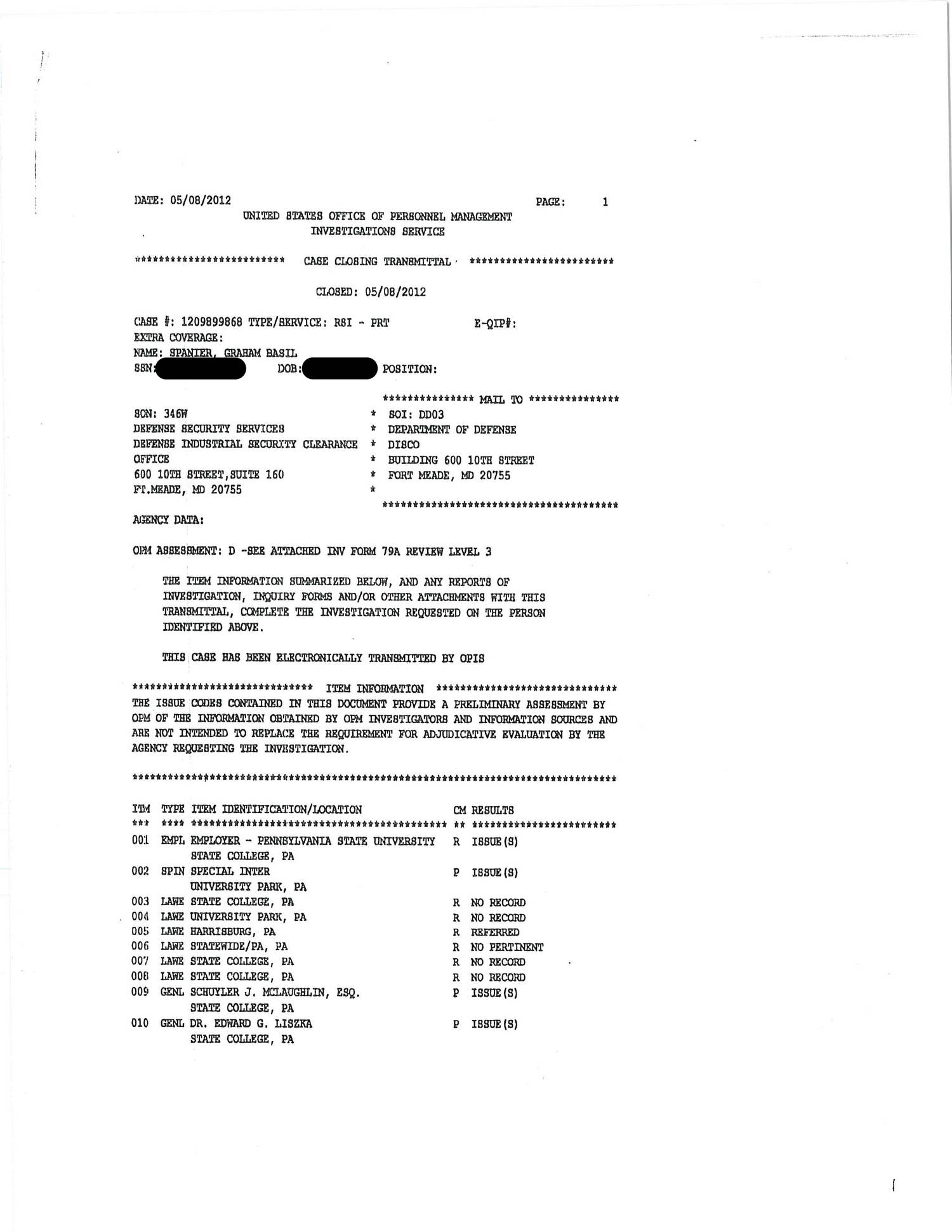 SpanierHighLevelClearanceFBIReport.pdf DocDroid