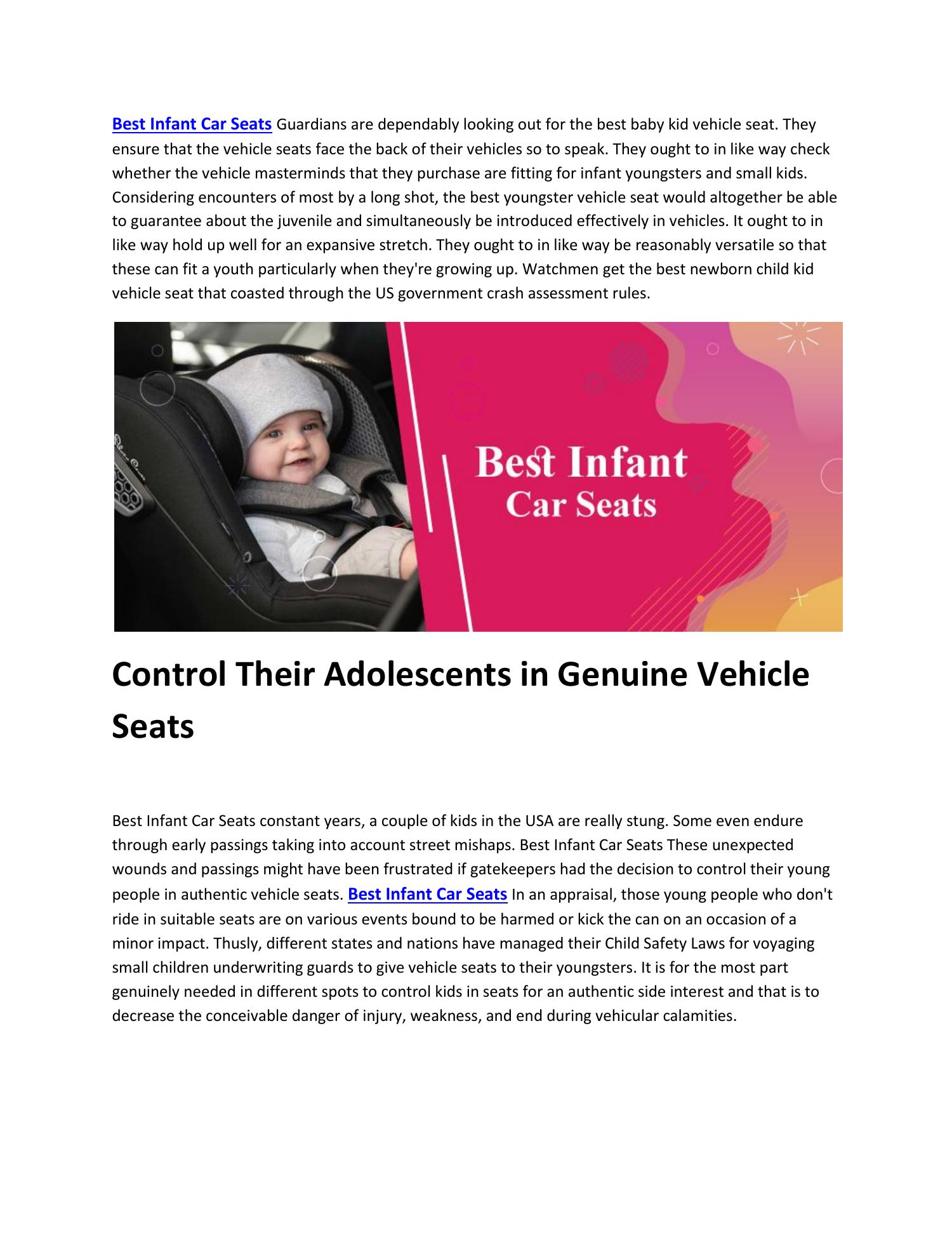 Best Infant Car Seats Reviews 2021.pdf DocDroid