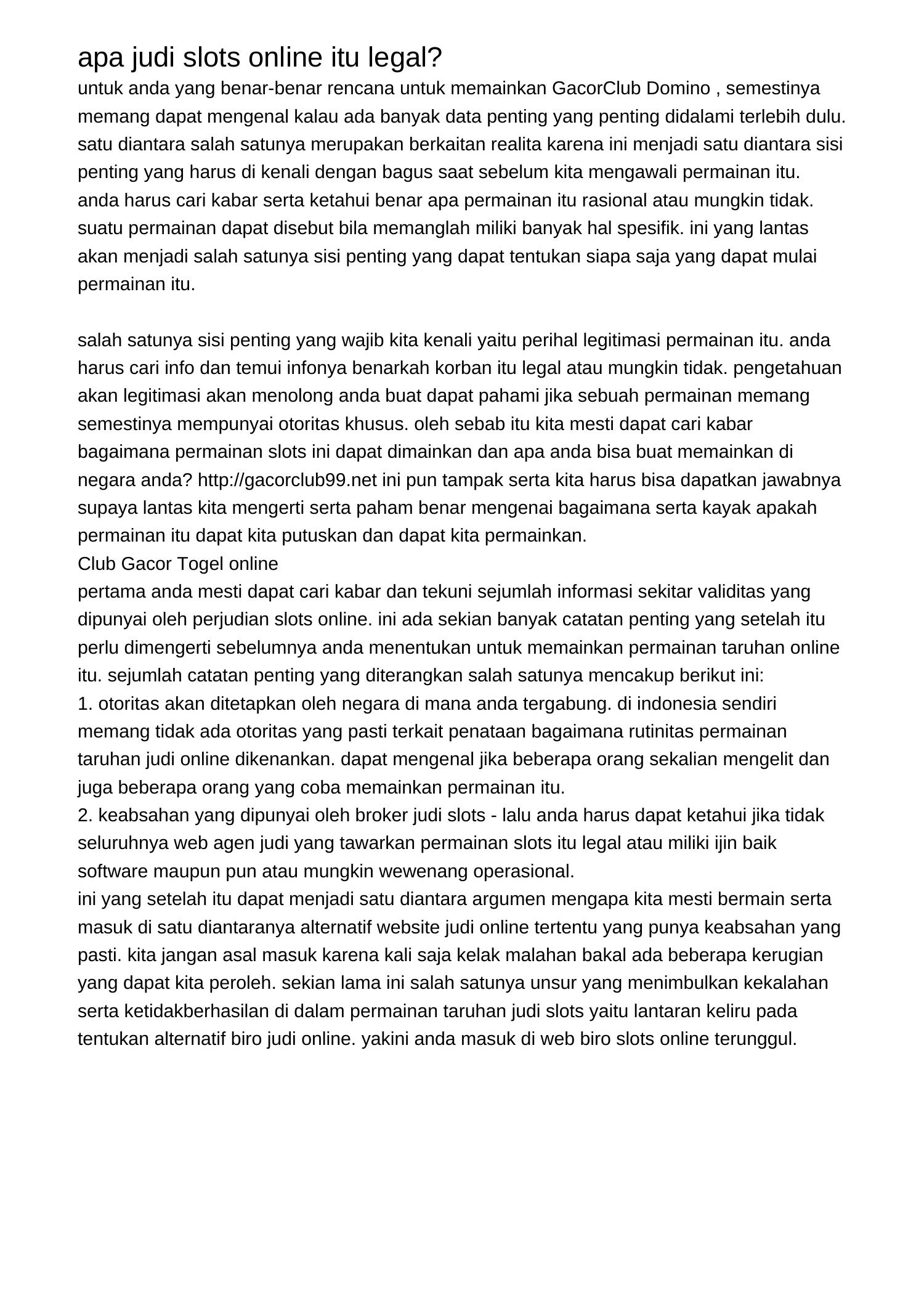 Apa Judi Slots Online Itu Legal Jwxaf pdf pdf DocDroid apa-judi-slots-online-itu-legal-jwxaf-pdf-pdf-docdroid