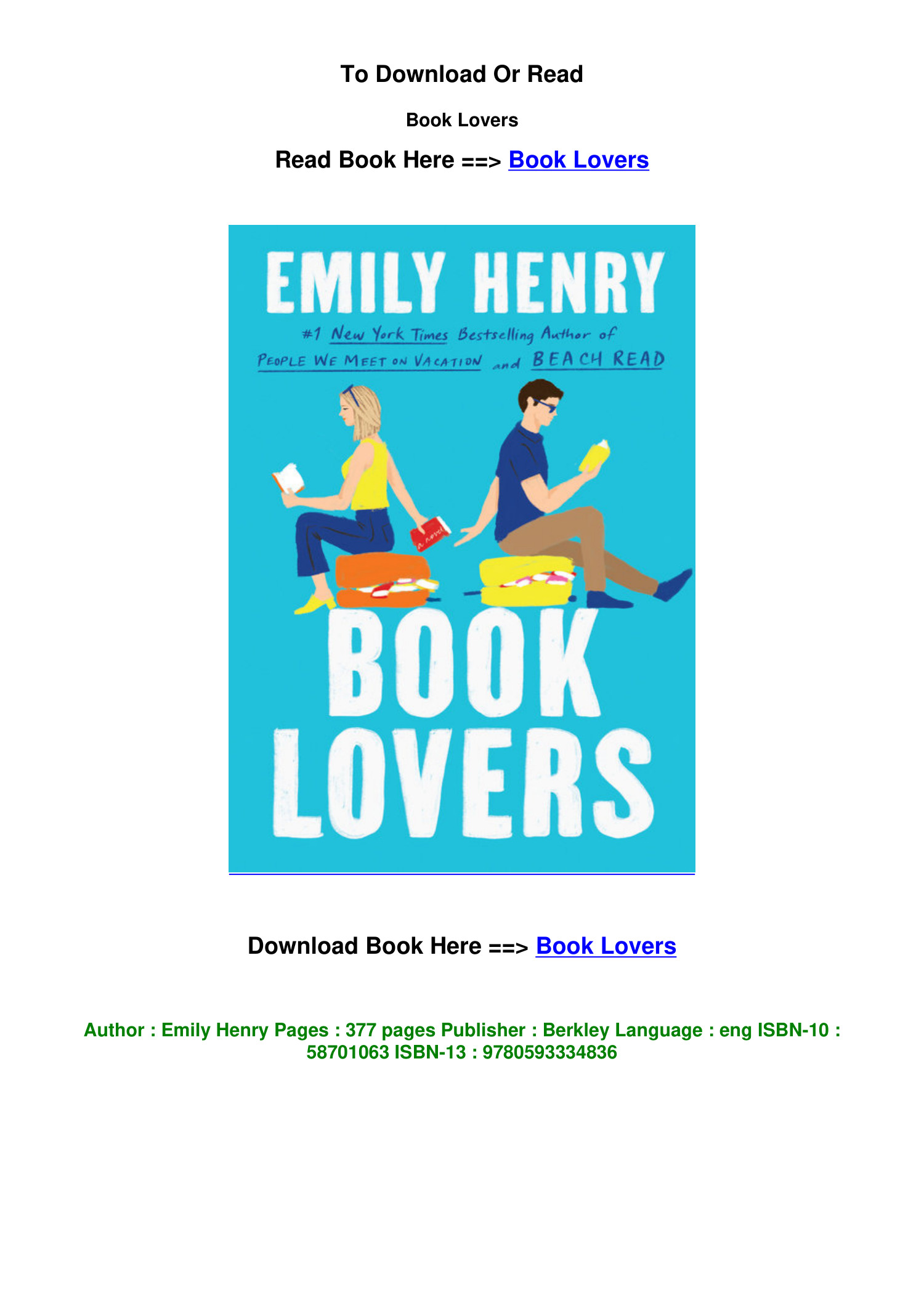 EPub Download Book Lovers BY Emily Henry.pdf DocDroid